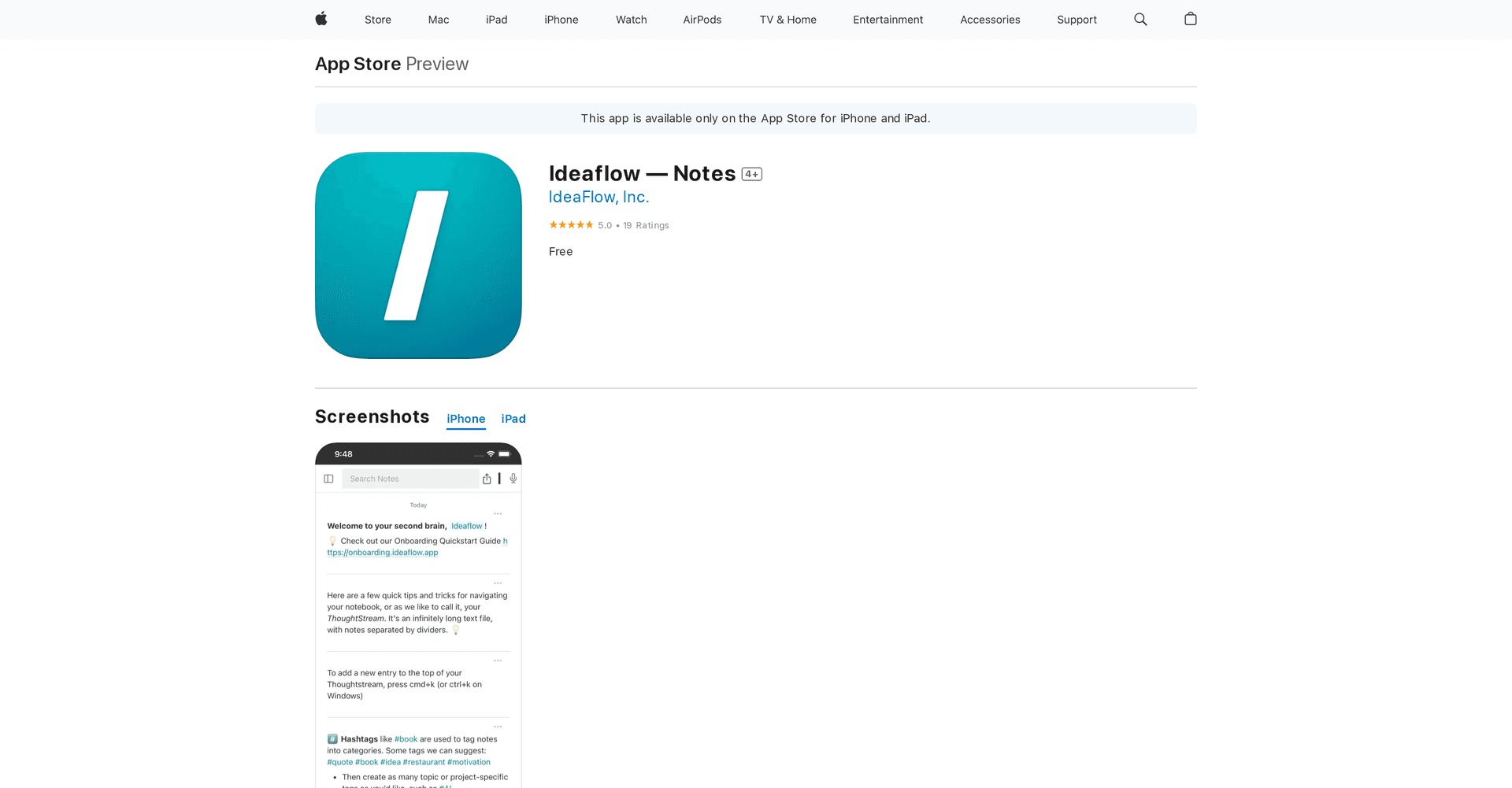 Ideaflow Notes