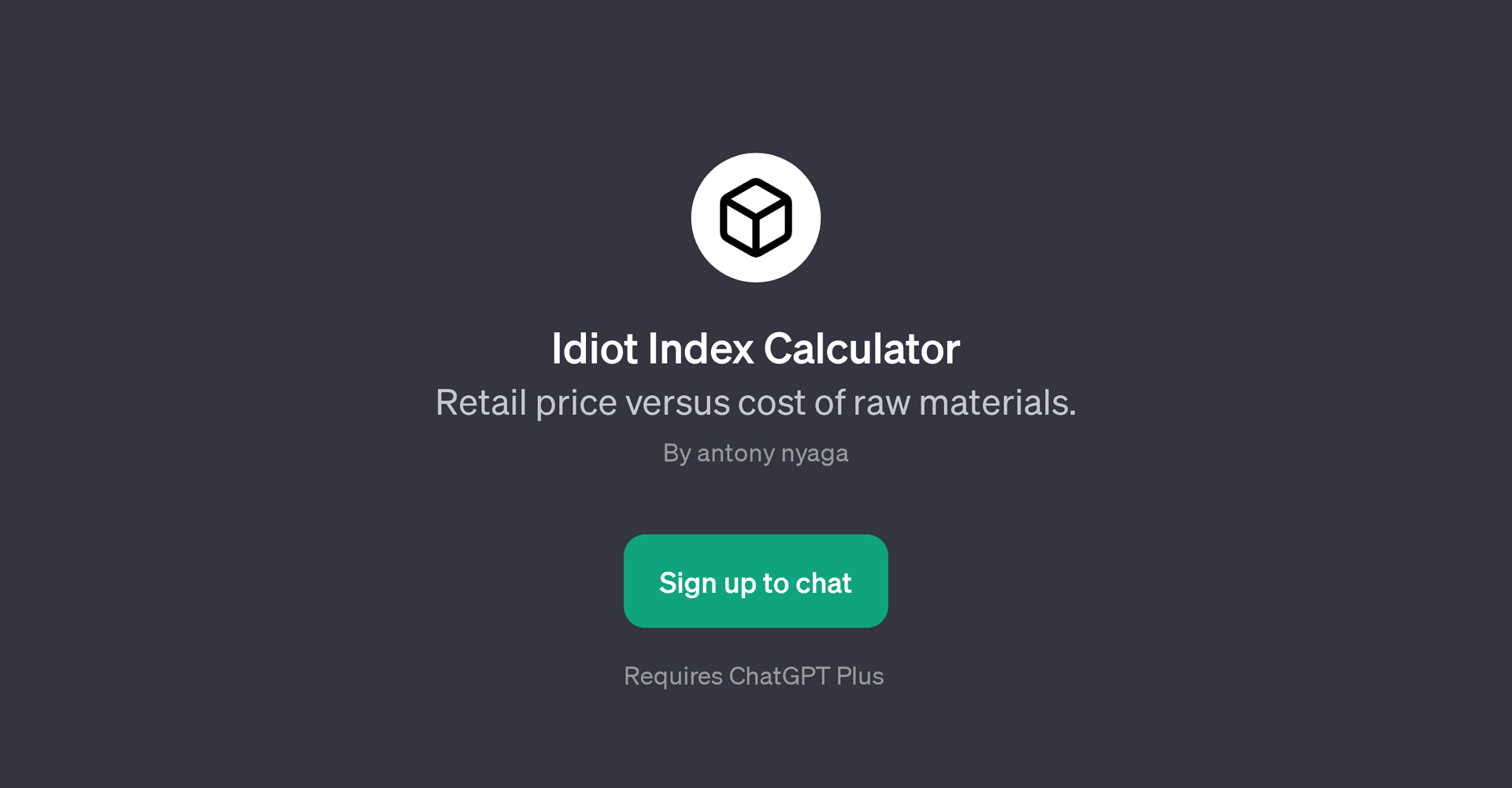 Idiot Index Calculator