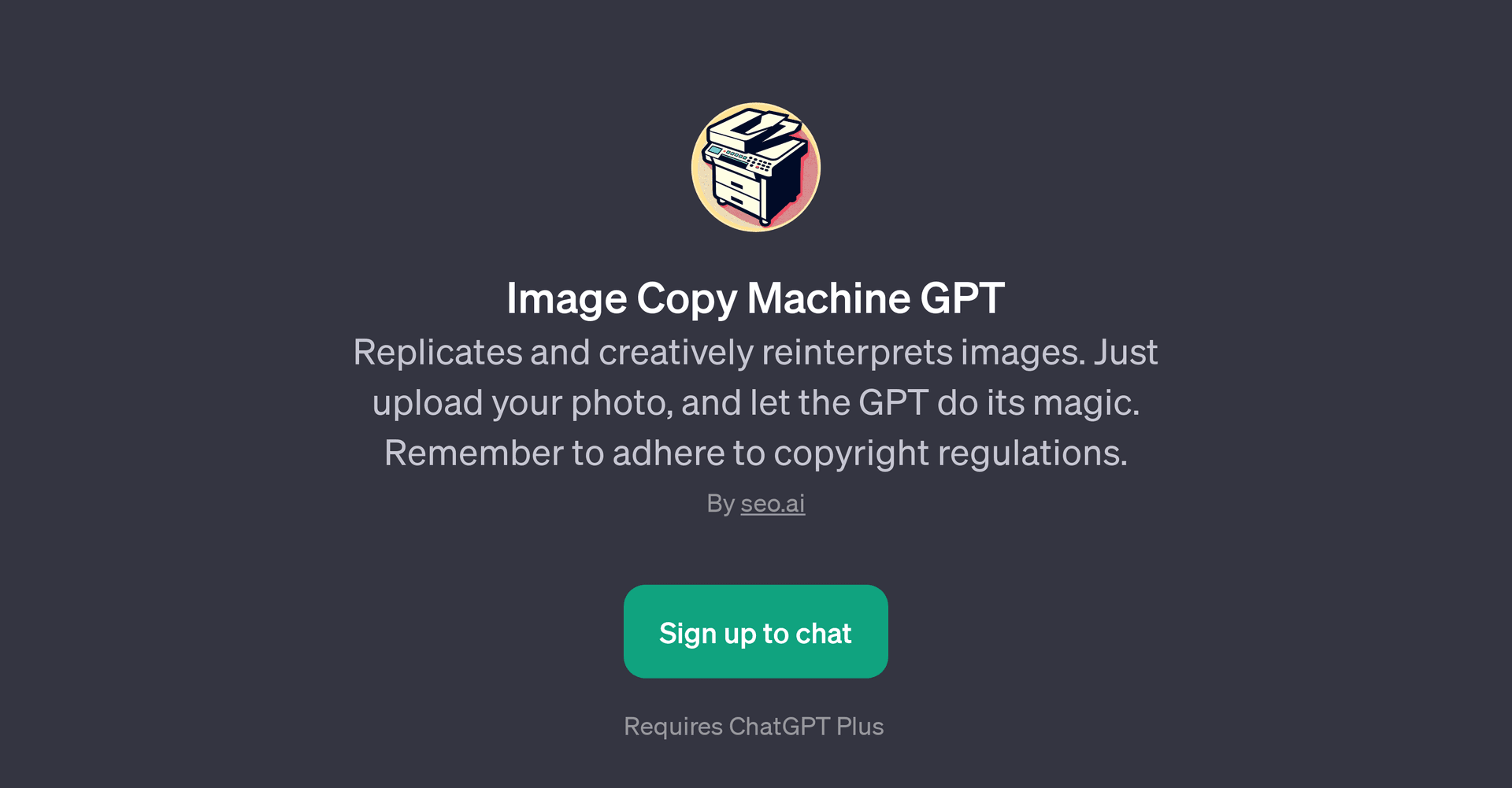 Image Copy Machine GPT
