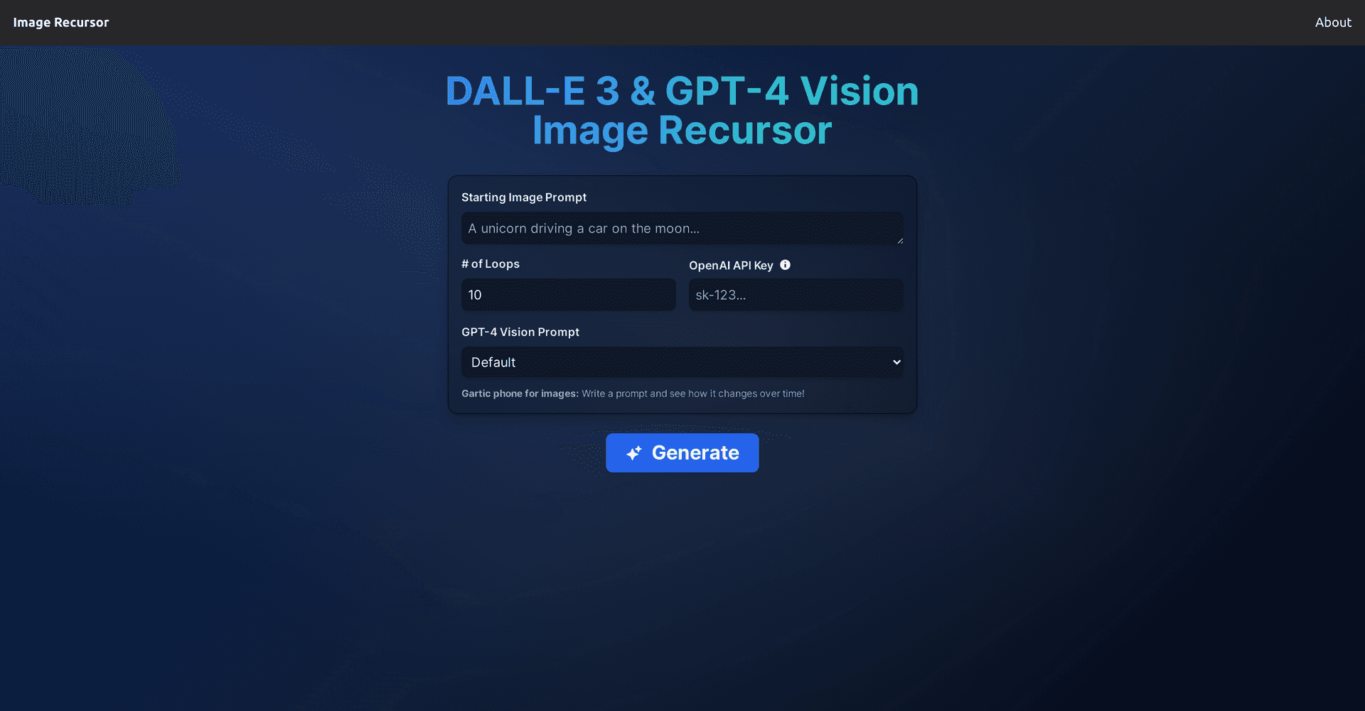 Image Recursor