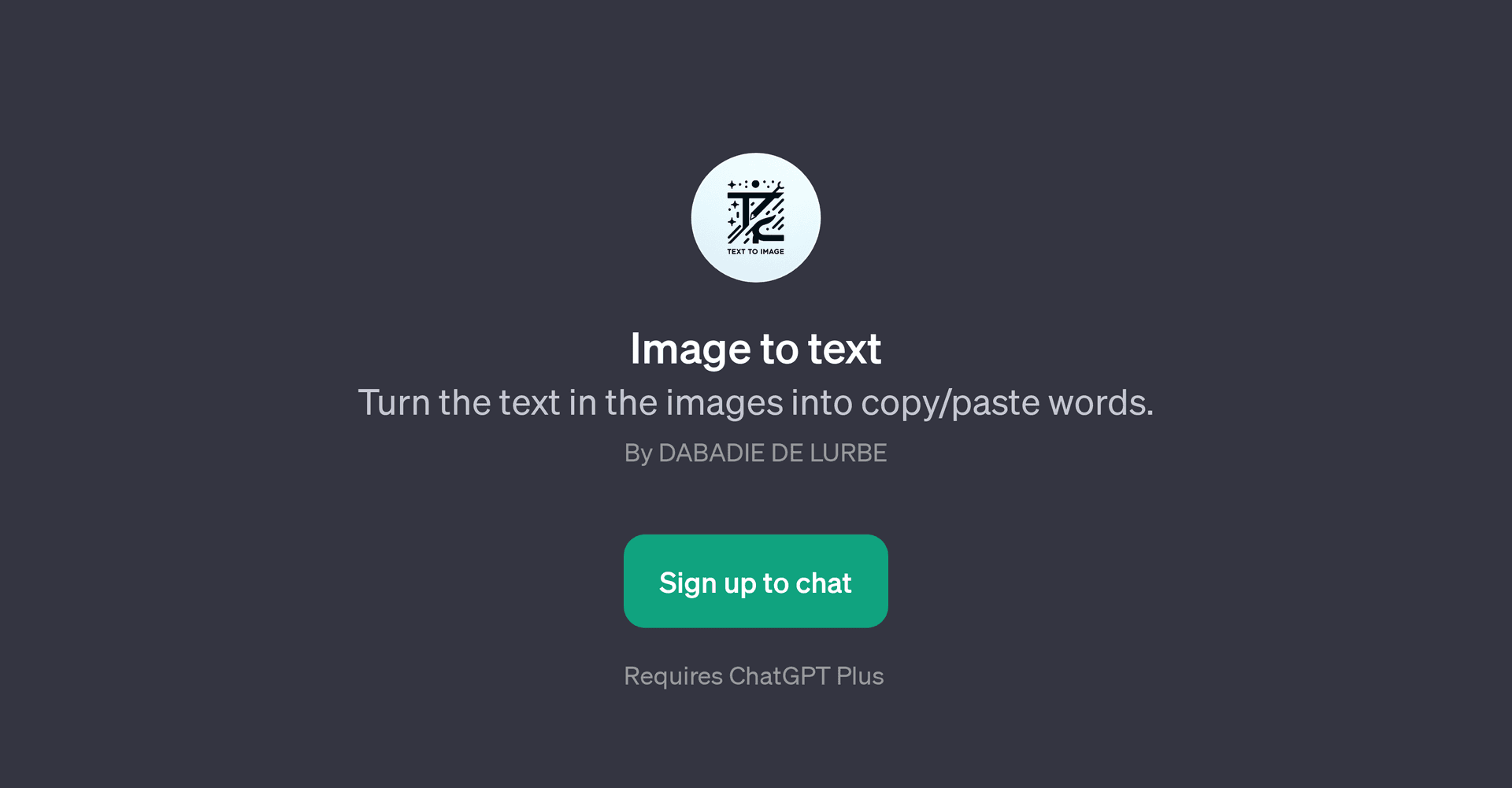 Image to text