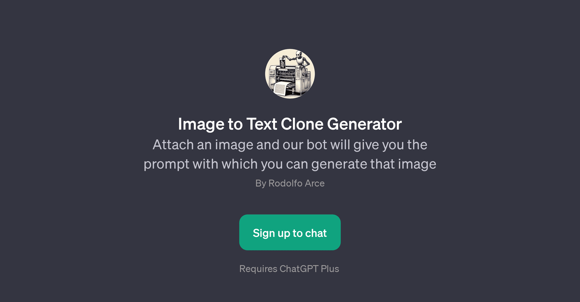 Image to Text Clone Generator