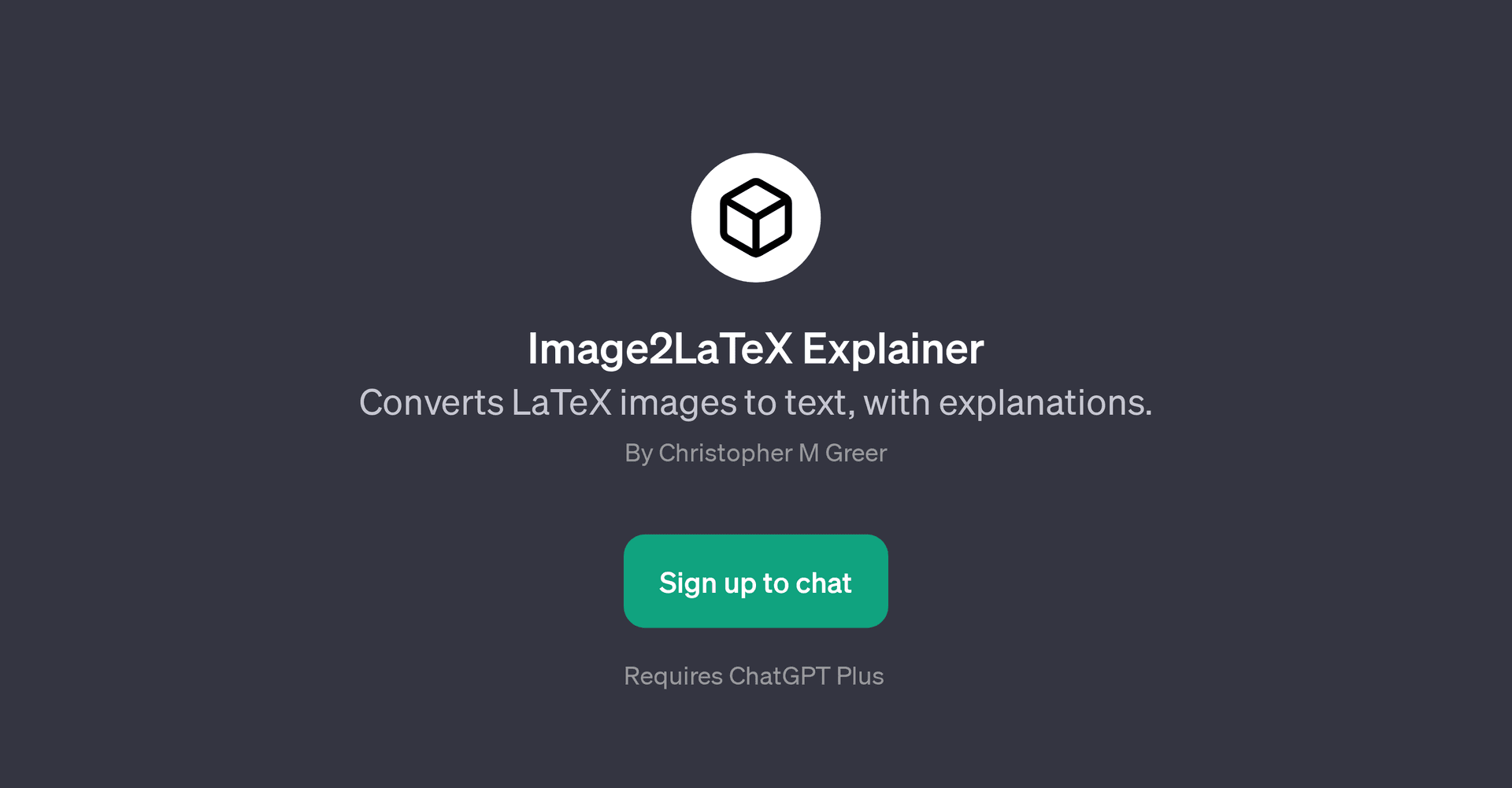 Image2LaTeX Explainer