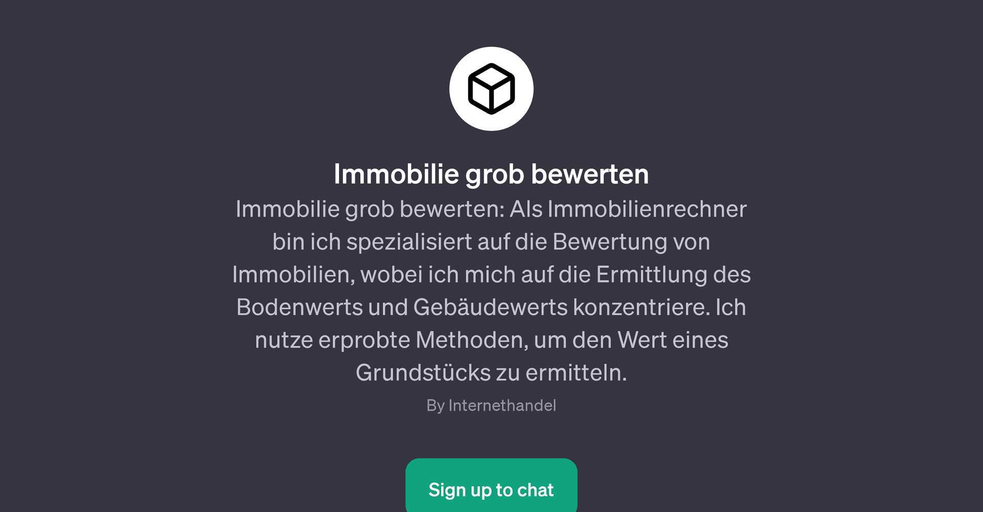 Immobilie grob bewerten