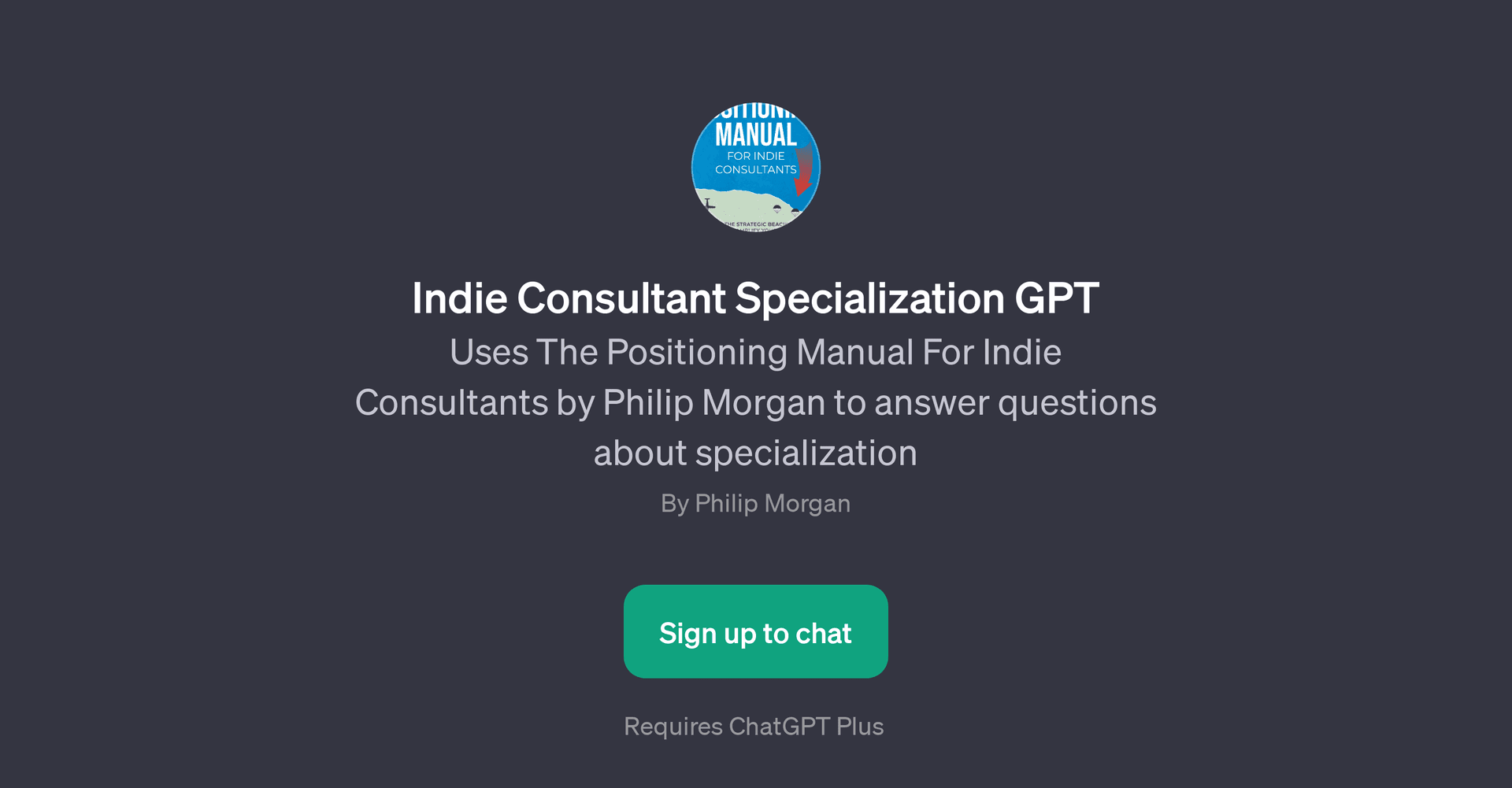 Indie Consultant Specialization GPT