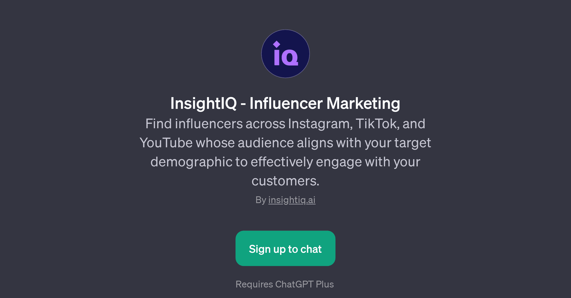 InsightIQ - Influencer Marketing