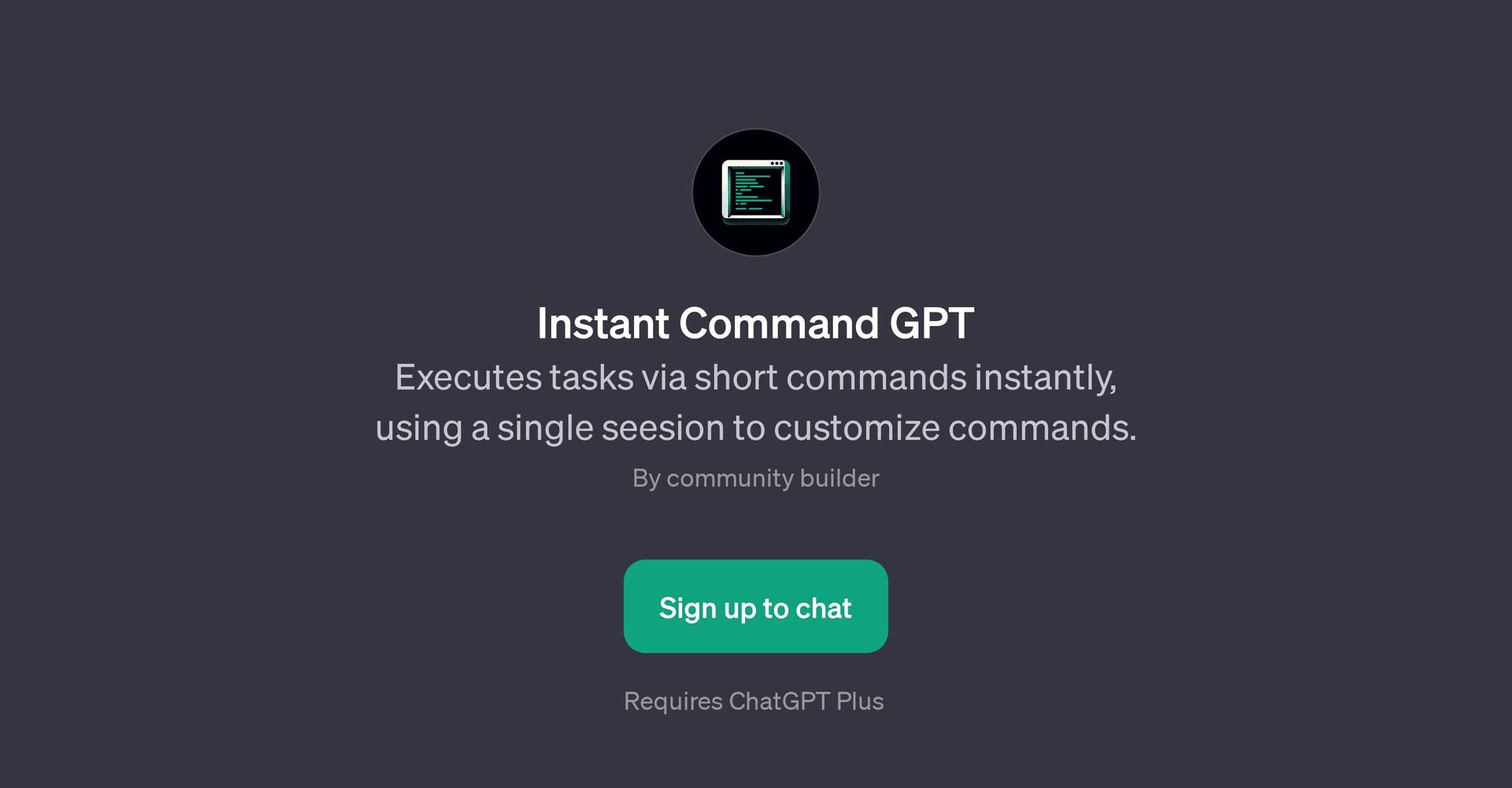 Instant Command GPT