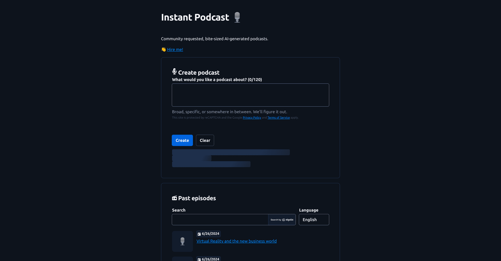 Instant Podcast