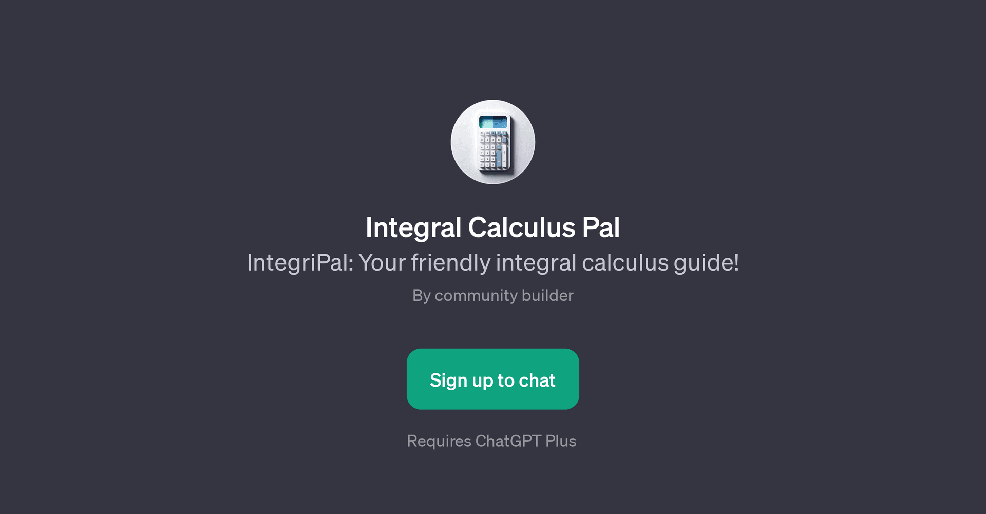 Integral Calculus Pal