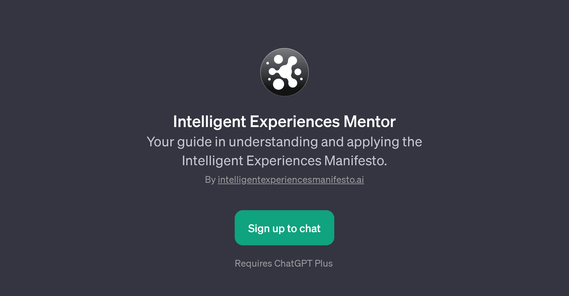 Intelligent Experiences Mentor