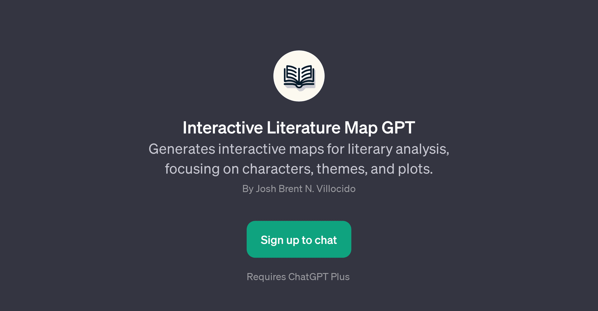 Interactive Literature Map GPT