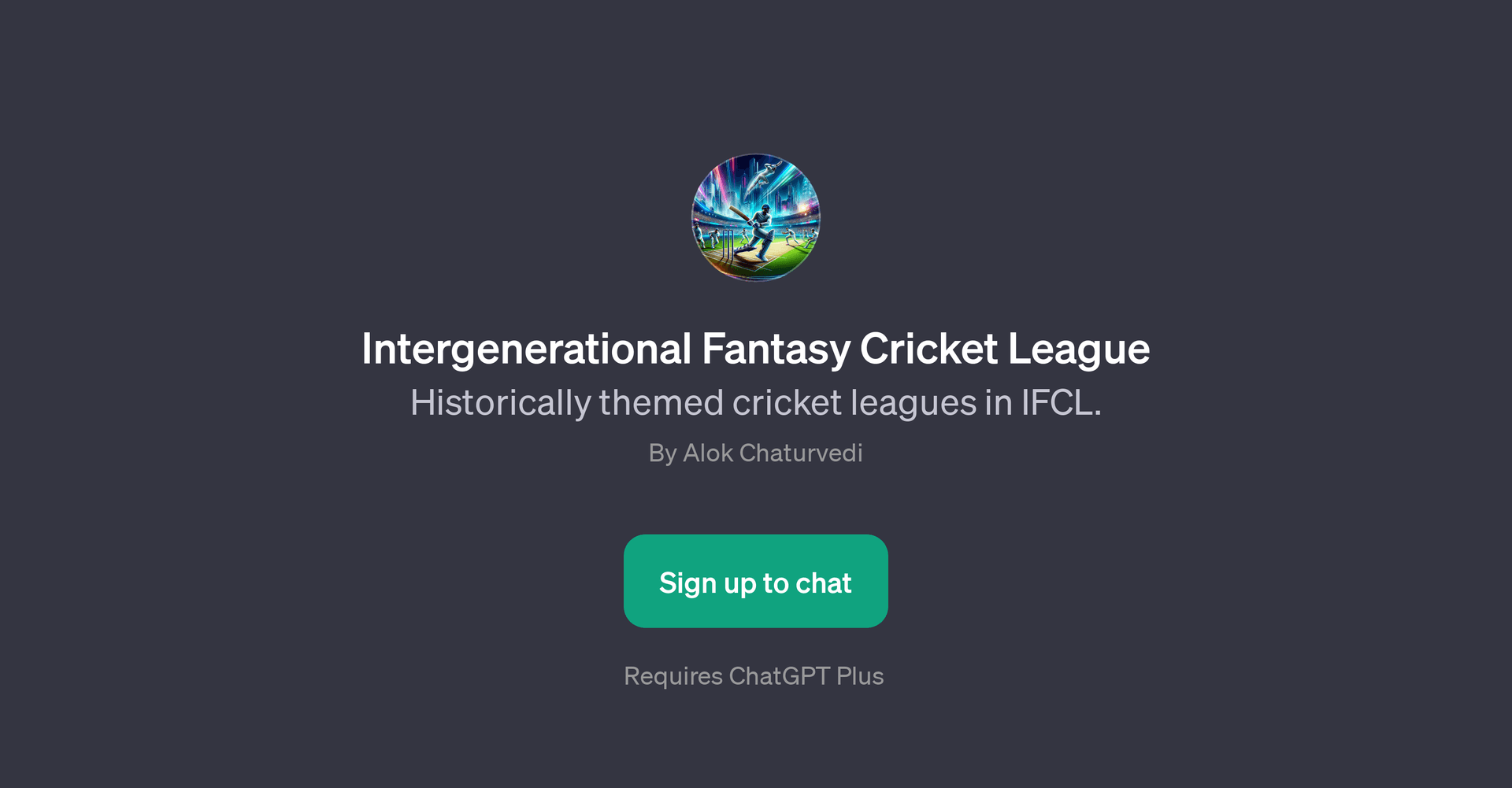 Intergenerational Fantasy Cricket League