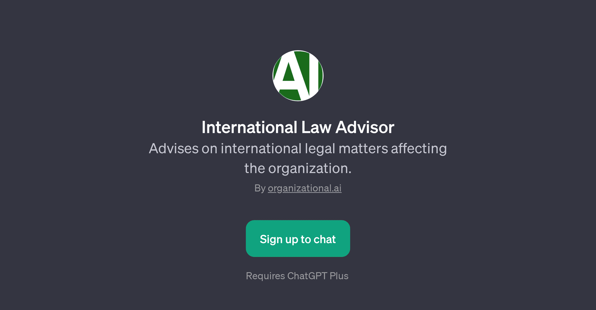 International Law Advisor