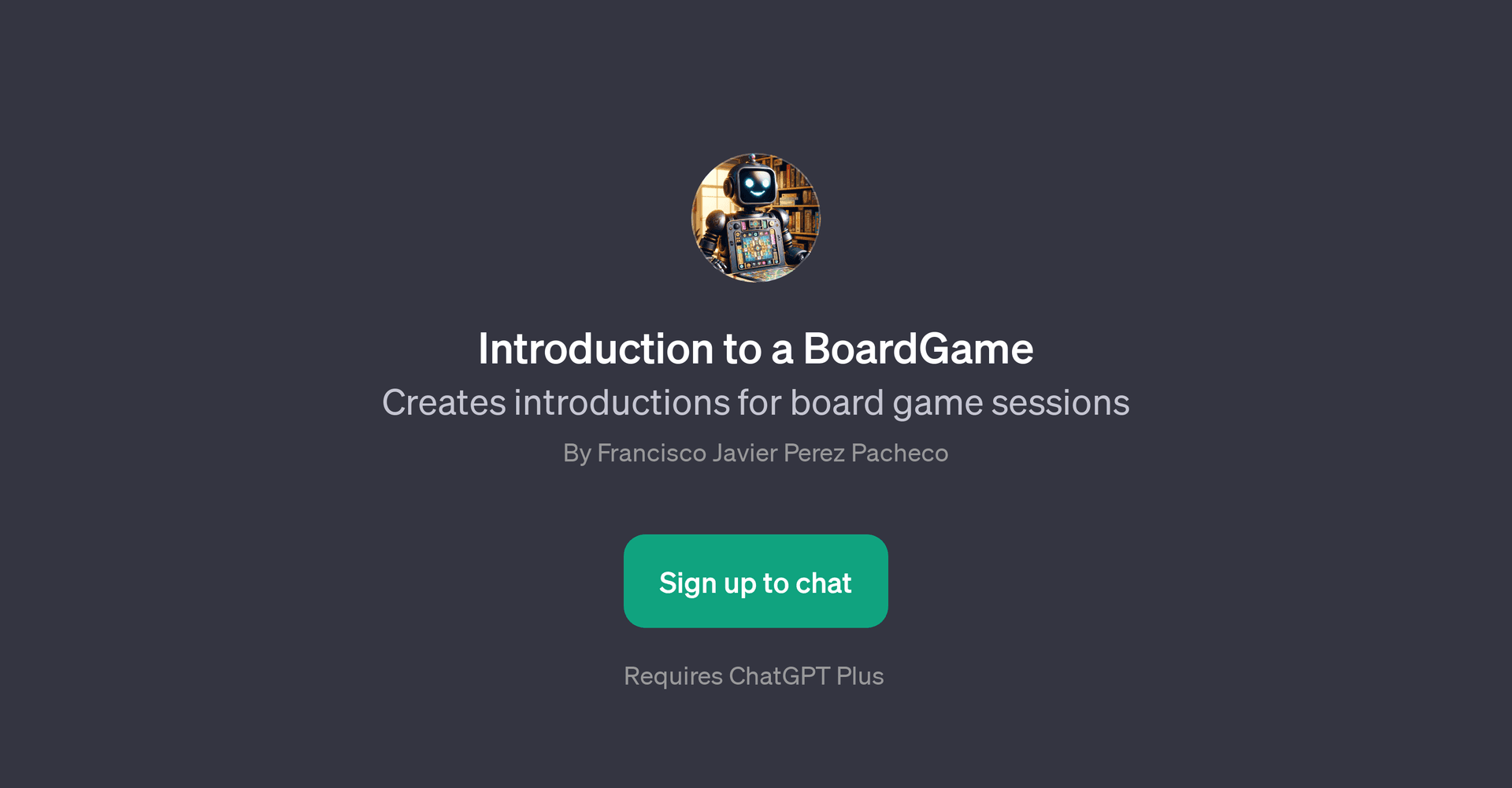 Introduction to a BoardGame