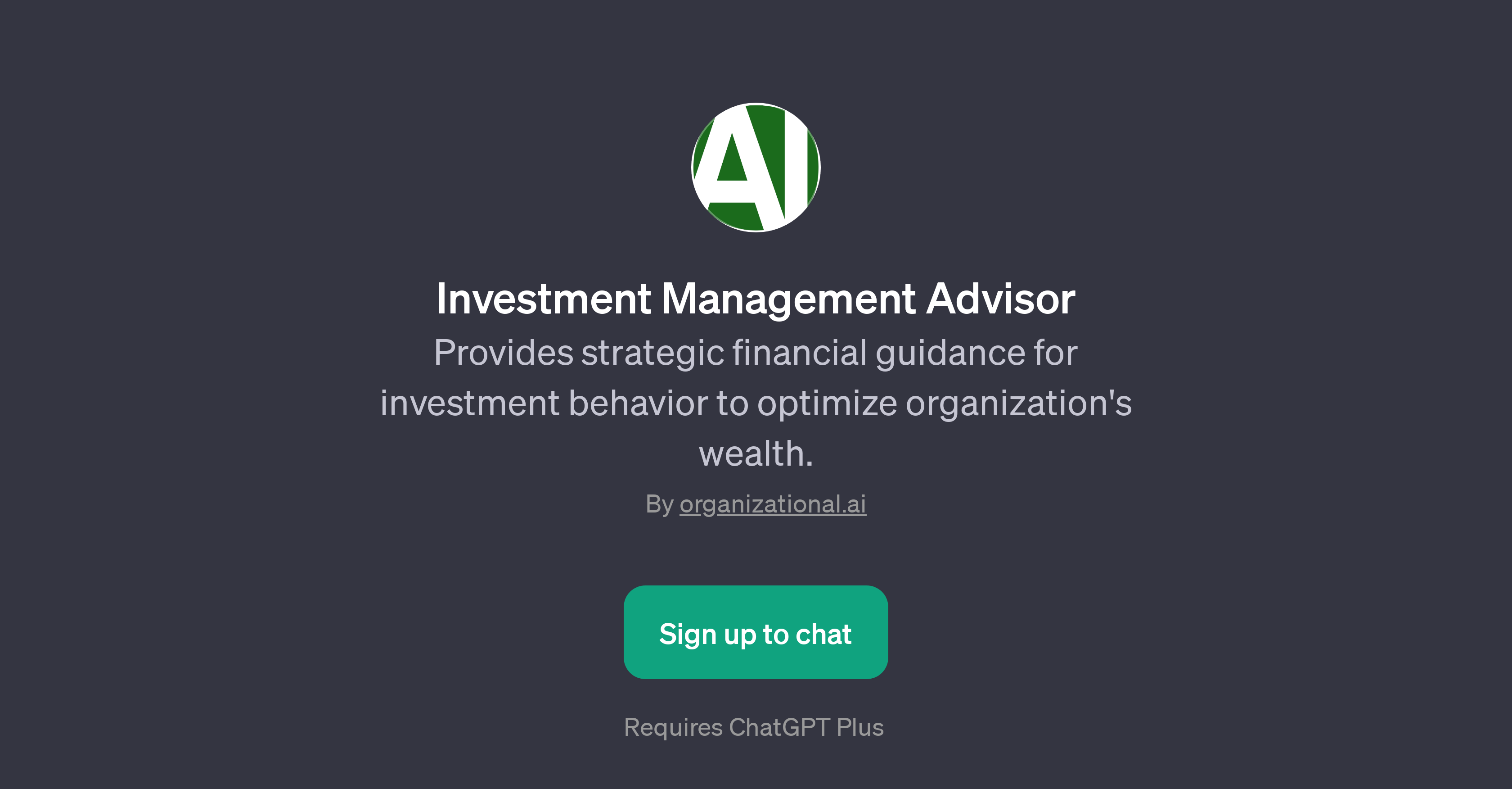 Investment Management Advisor
