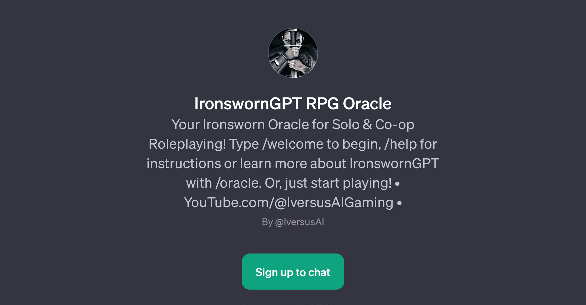 IronswornGPT RPG Oracle