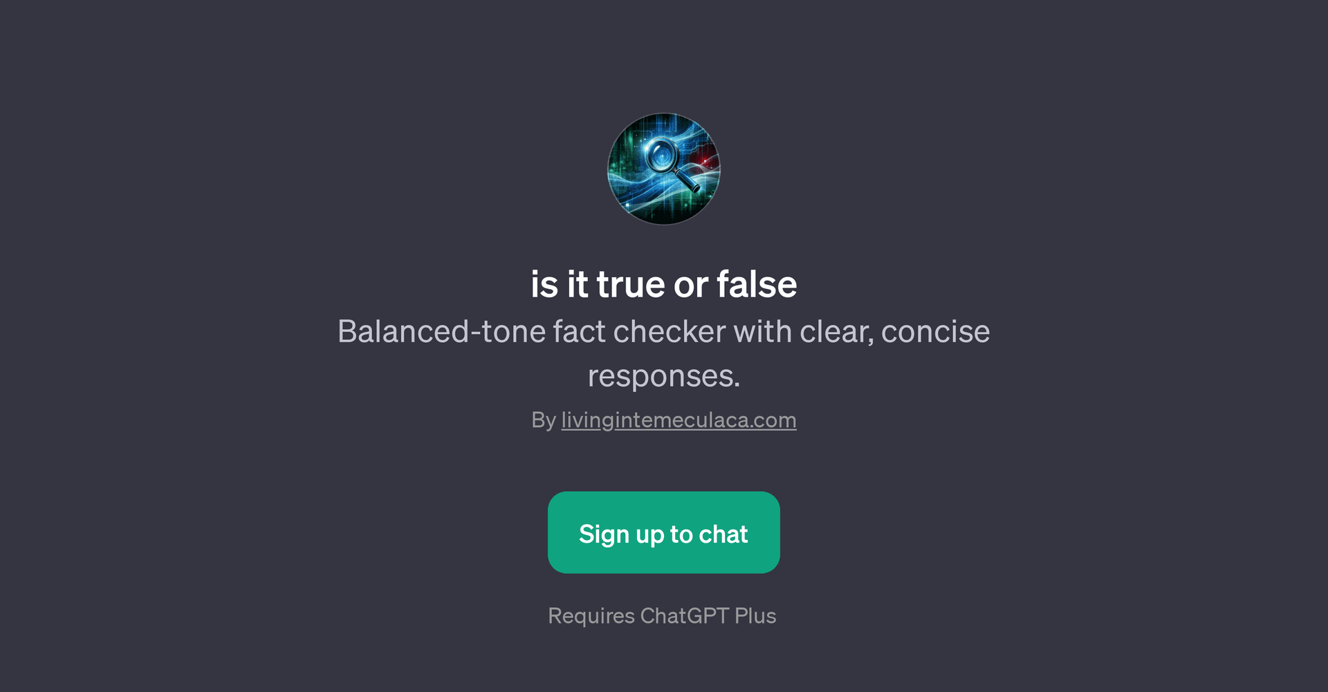 Is it True or False