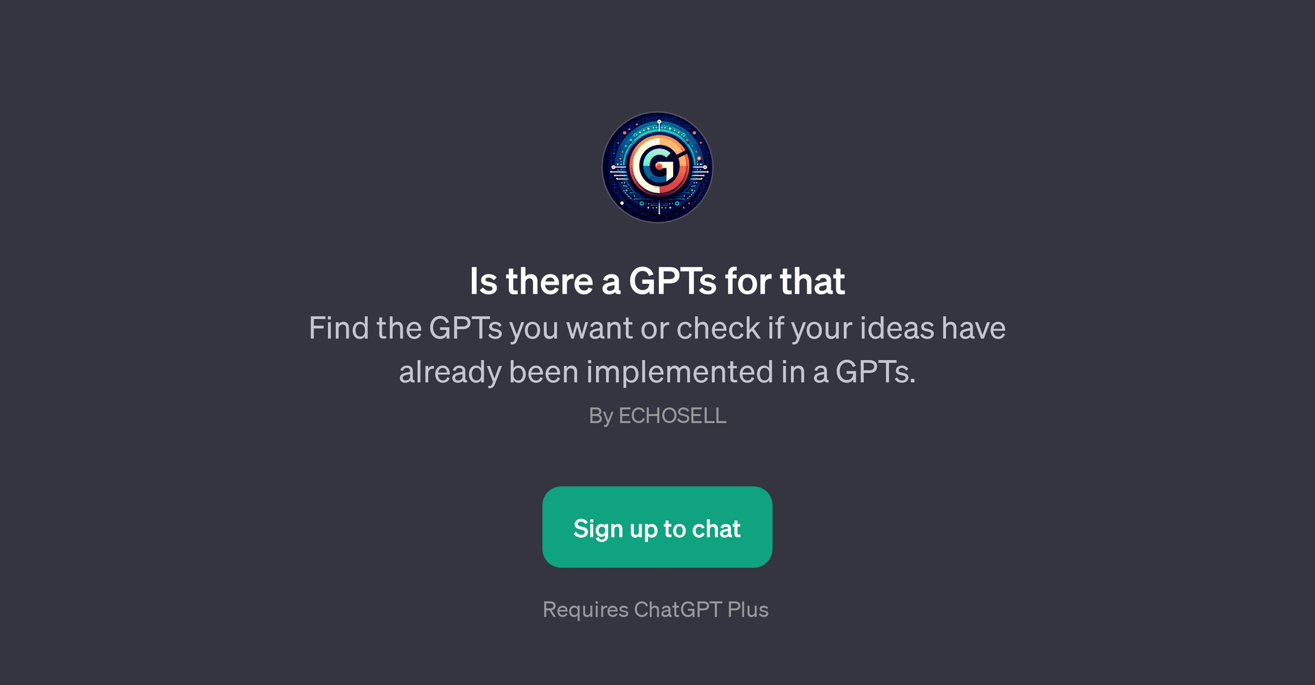 Is there a GPTs for that