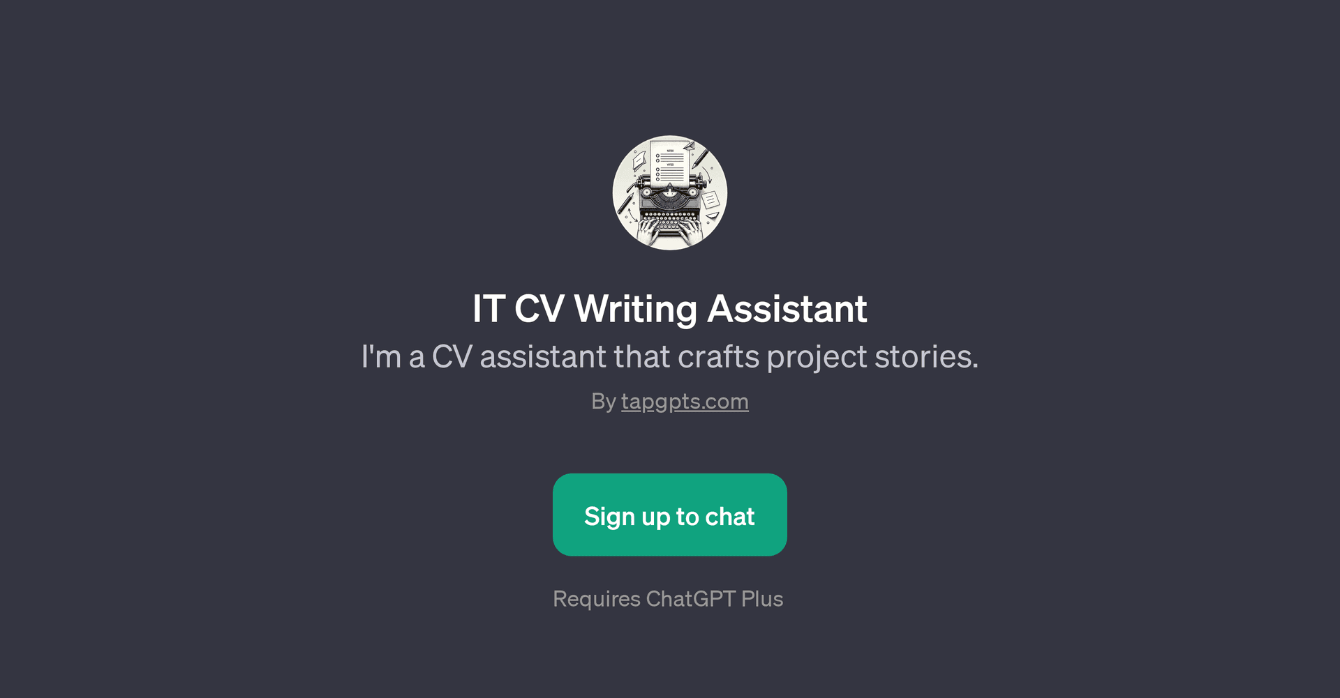 IT CV Writing Assistant