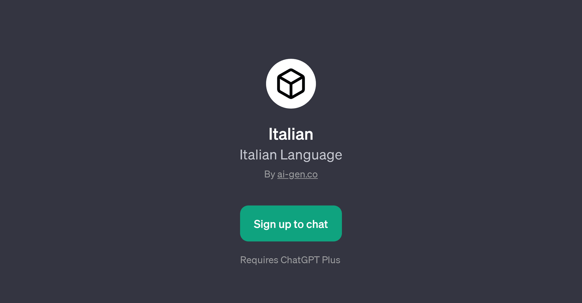 Italian LanguageChatGPT