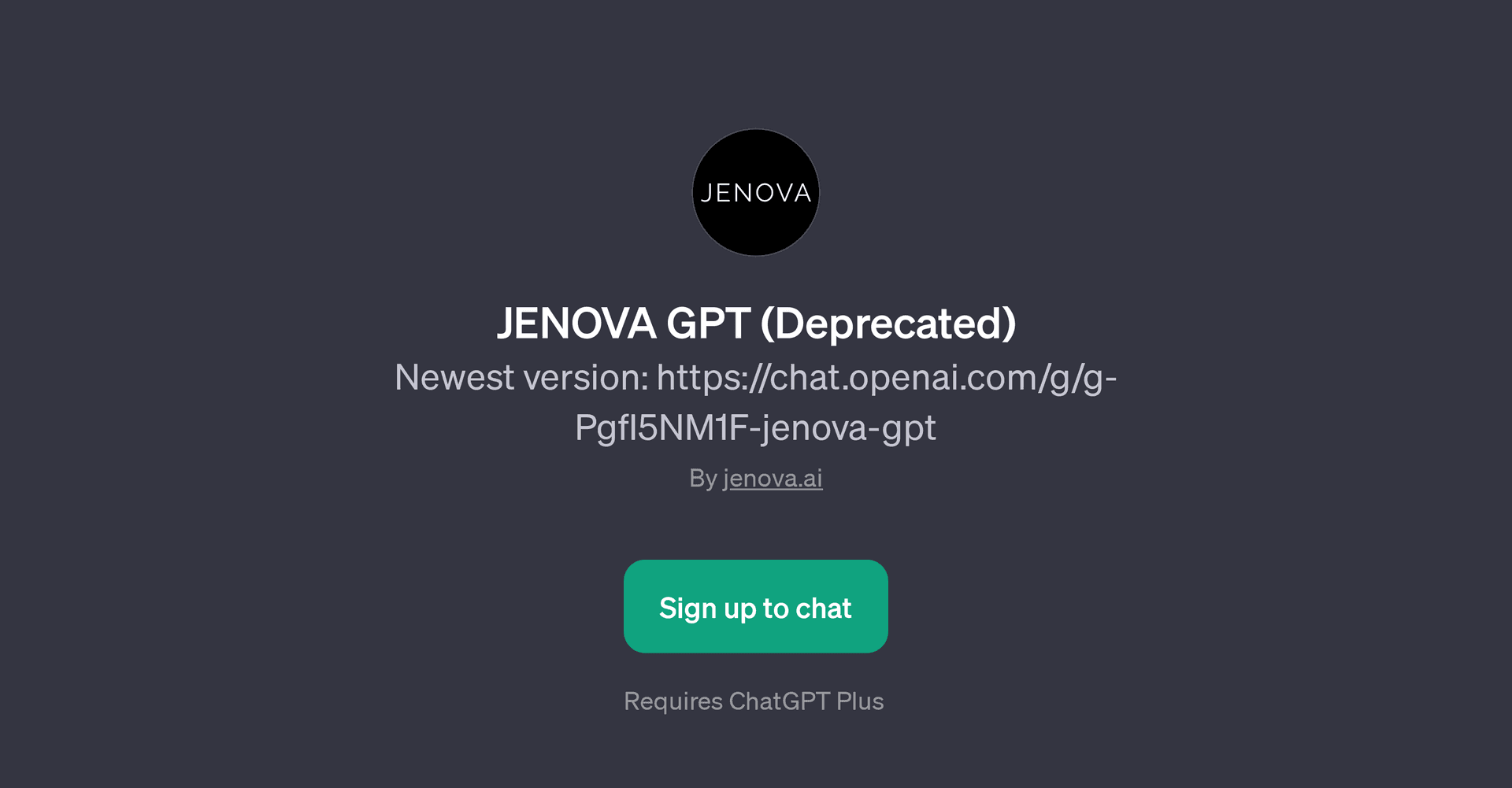 JENOVA GPT (Deprecated)