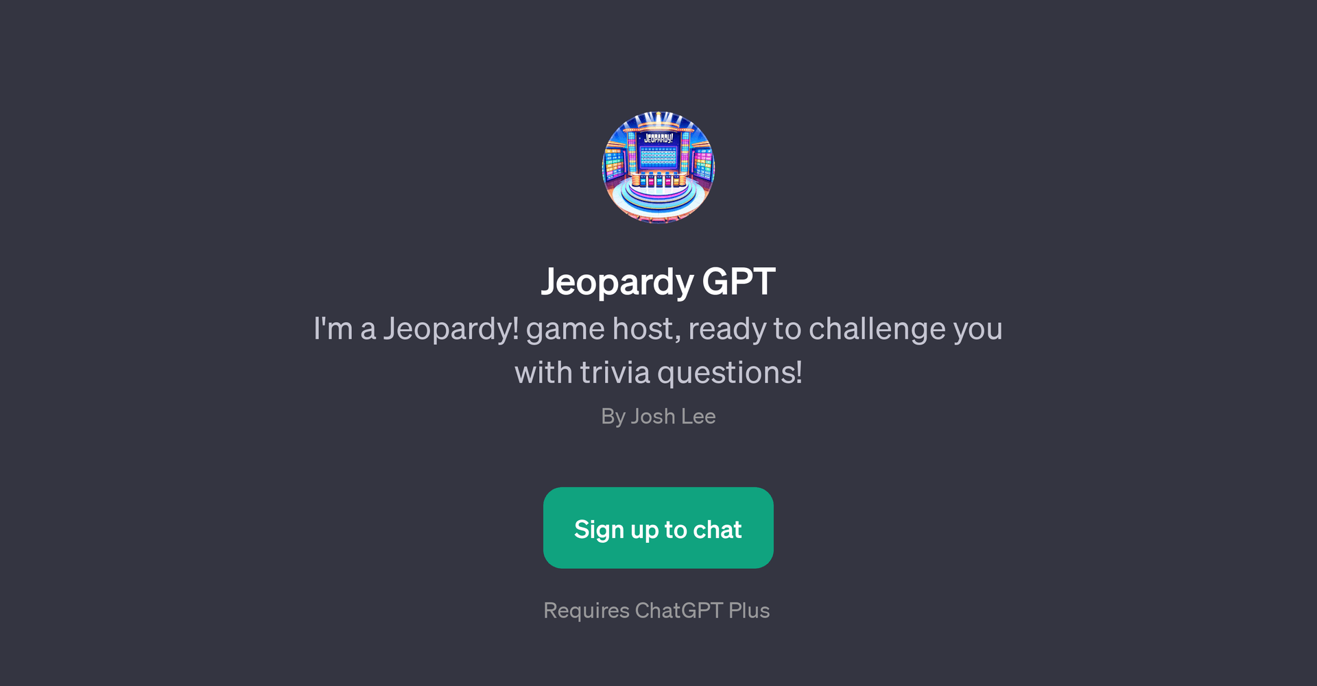 Jeopardy GPT