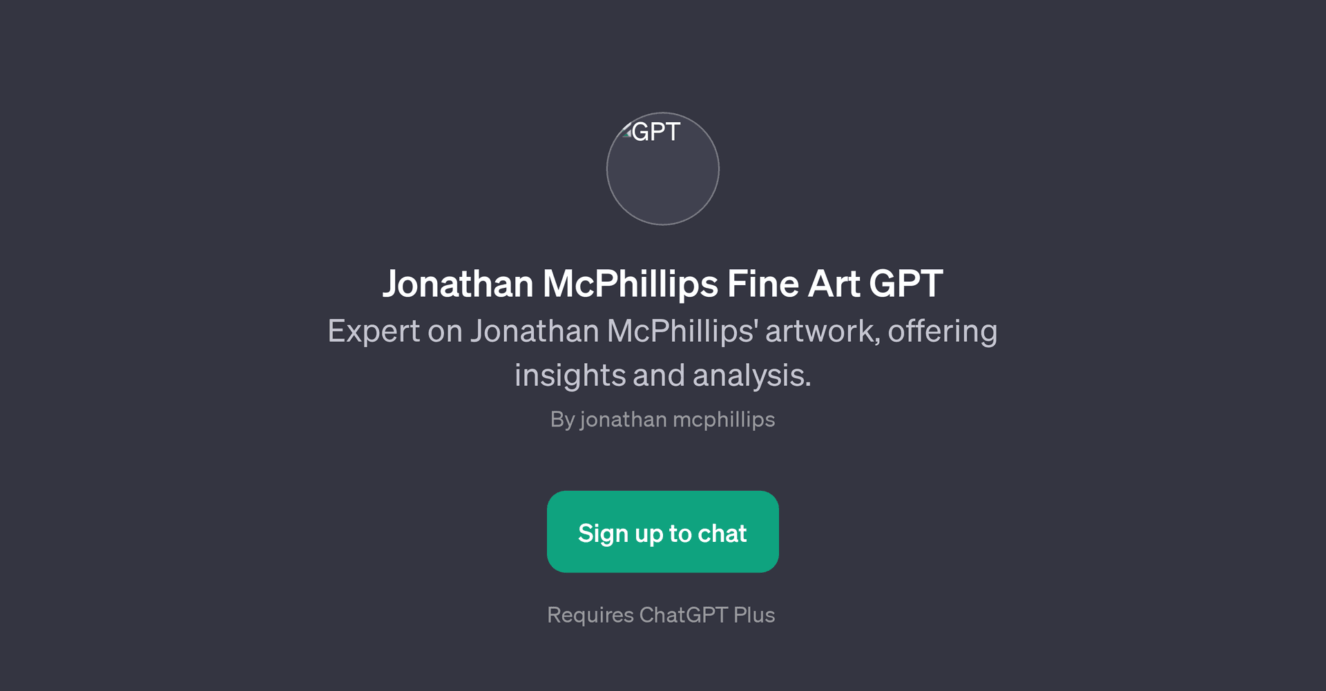Jonathan McPhillips Fine Art GPT