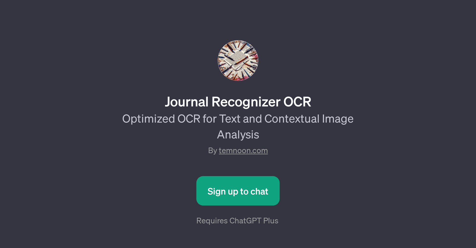 Journal Recognizer OCR