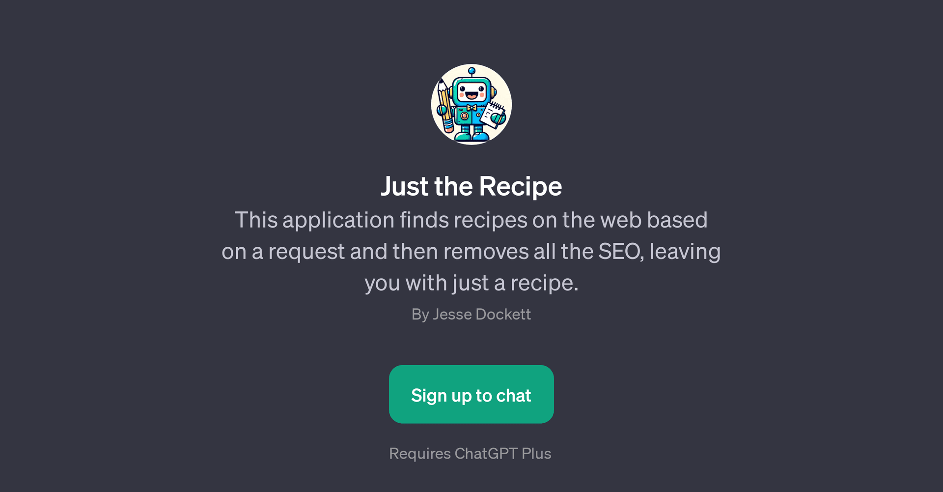 Just the Recipe
