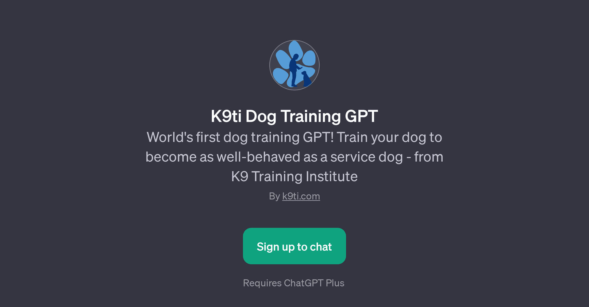 K9ti Dog Training GPT