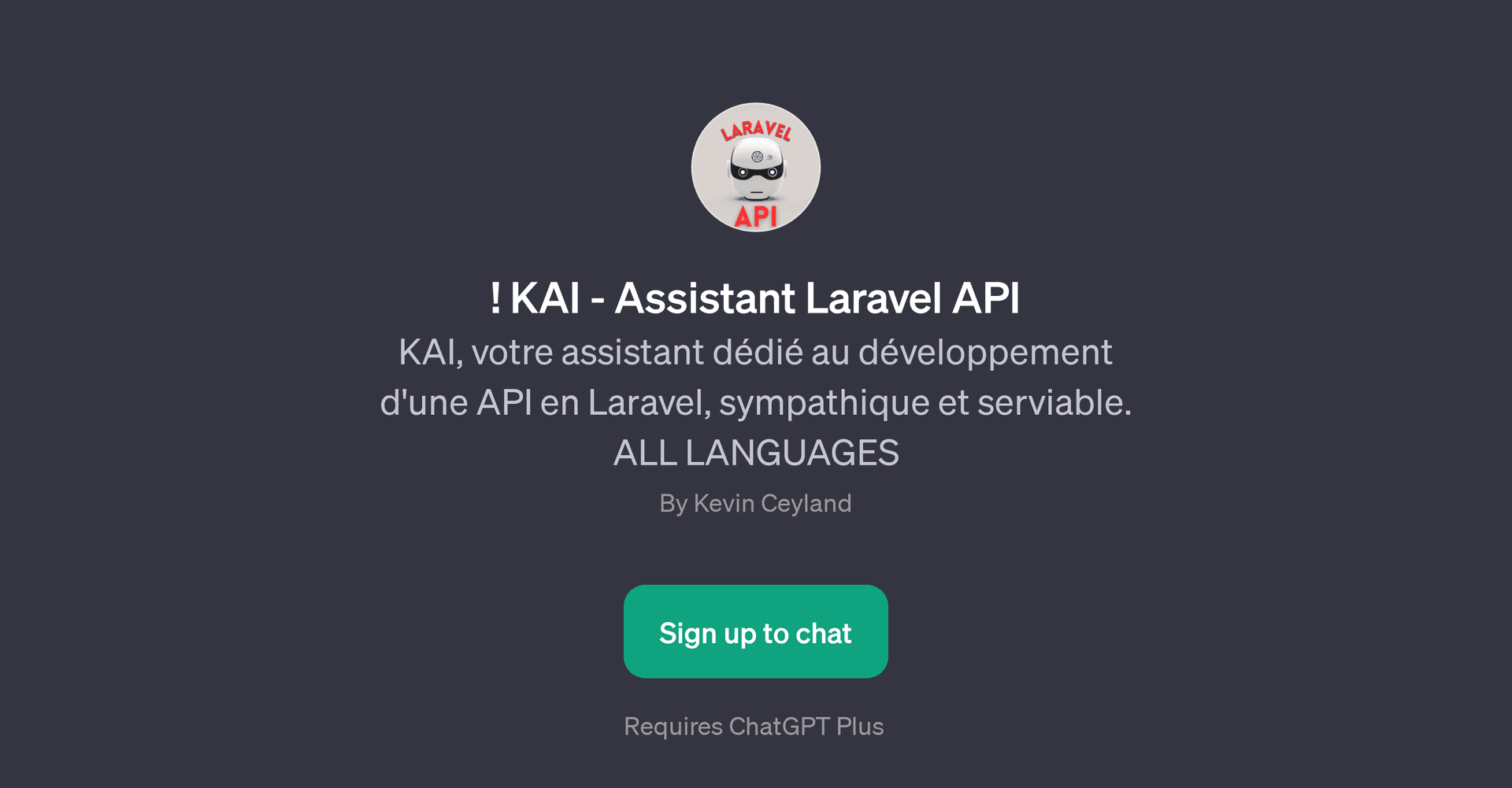 KAI - Assistant Laravel API