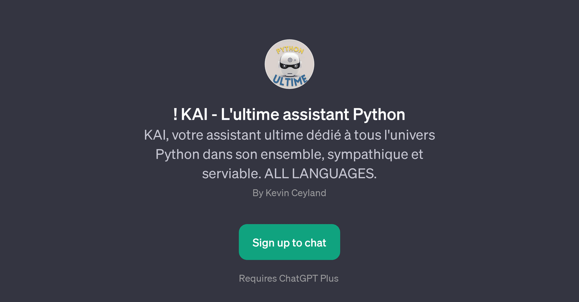 KAI - L'ultime assistant Python