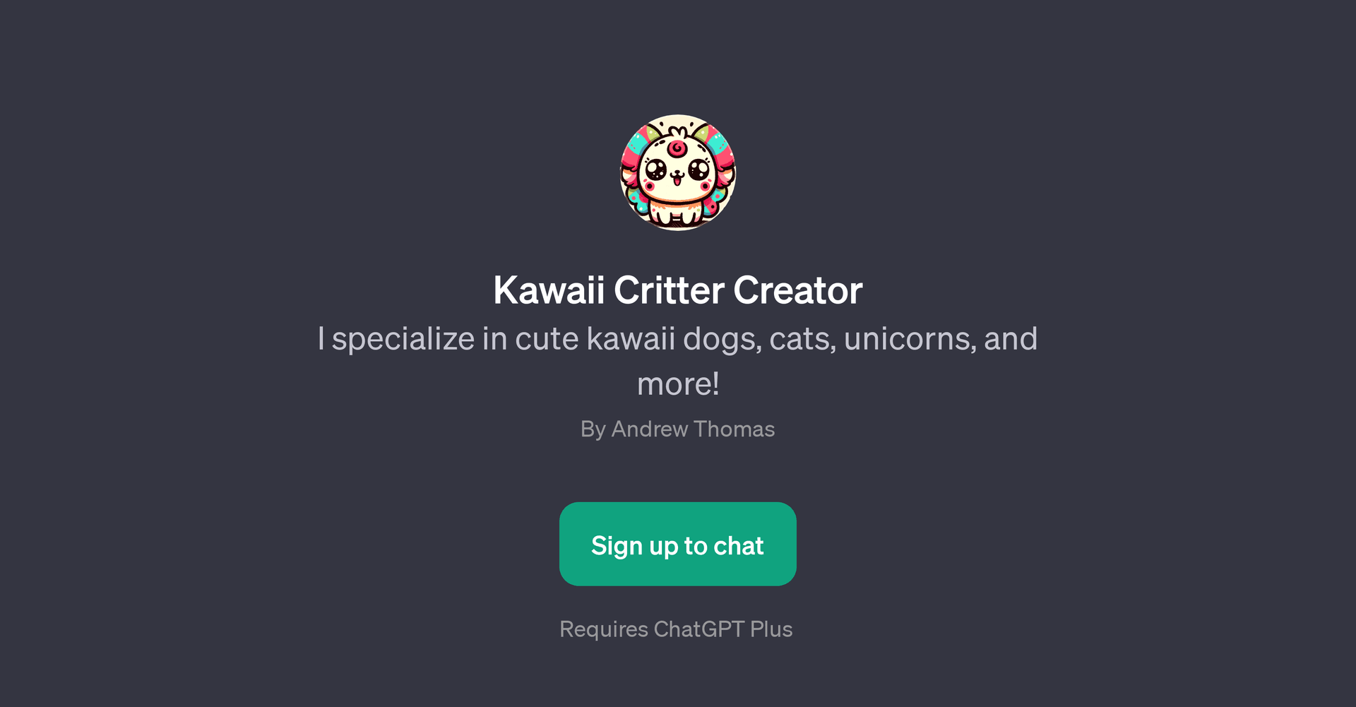 Kawaii Critter Creator
