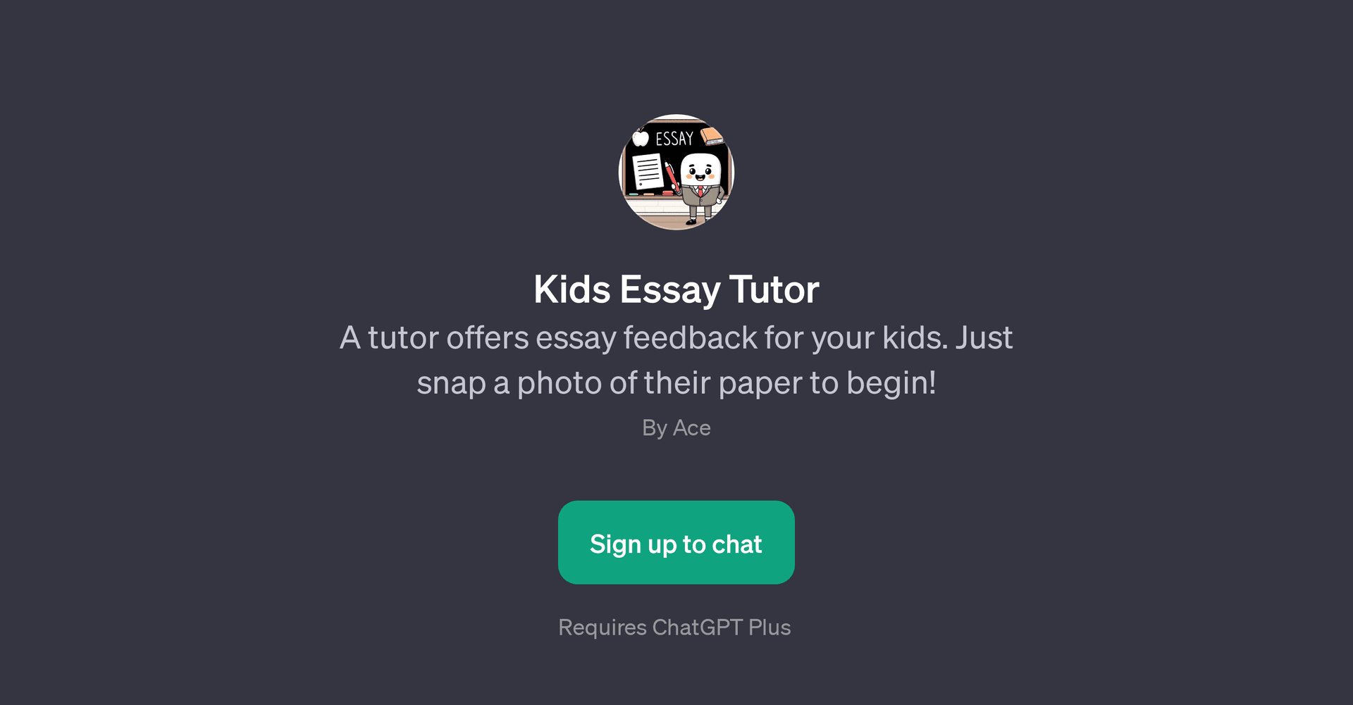 Kids Essay Tutor