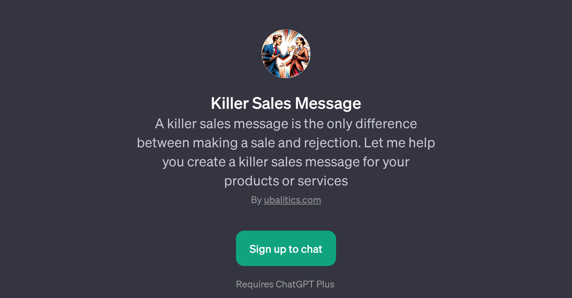 Killer Sales Message