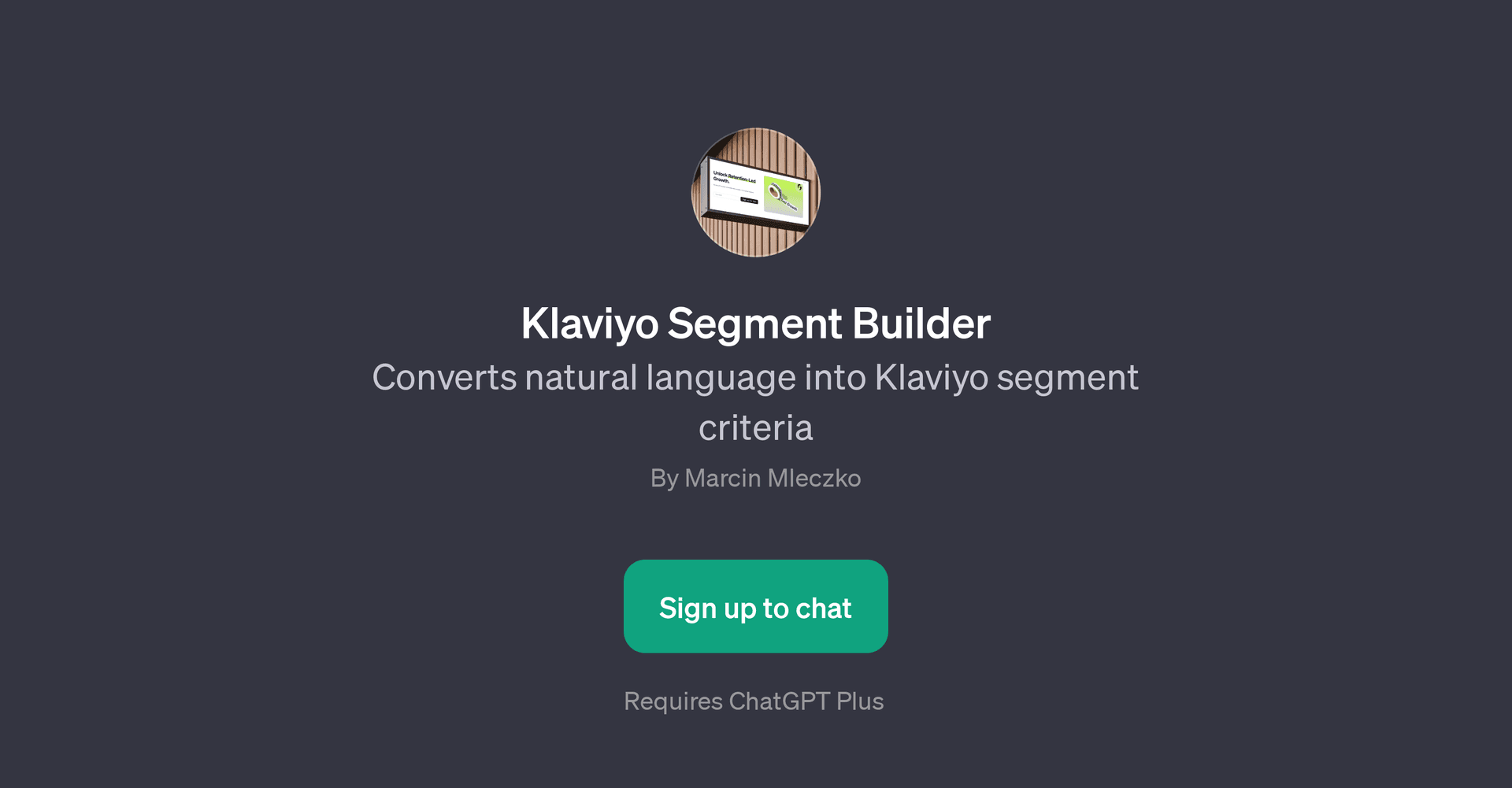 Klaviyo Segment Builder