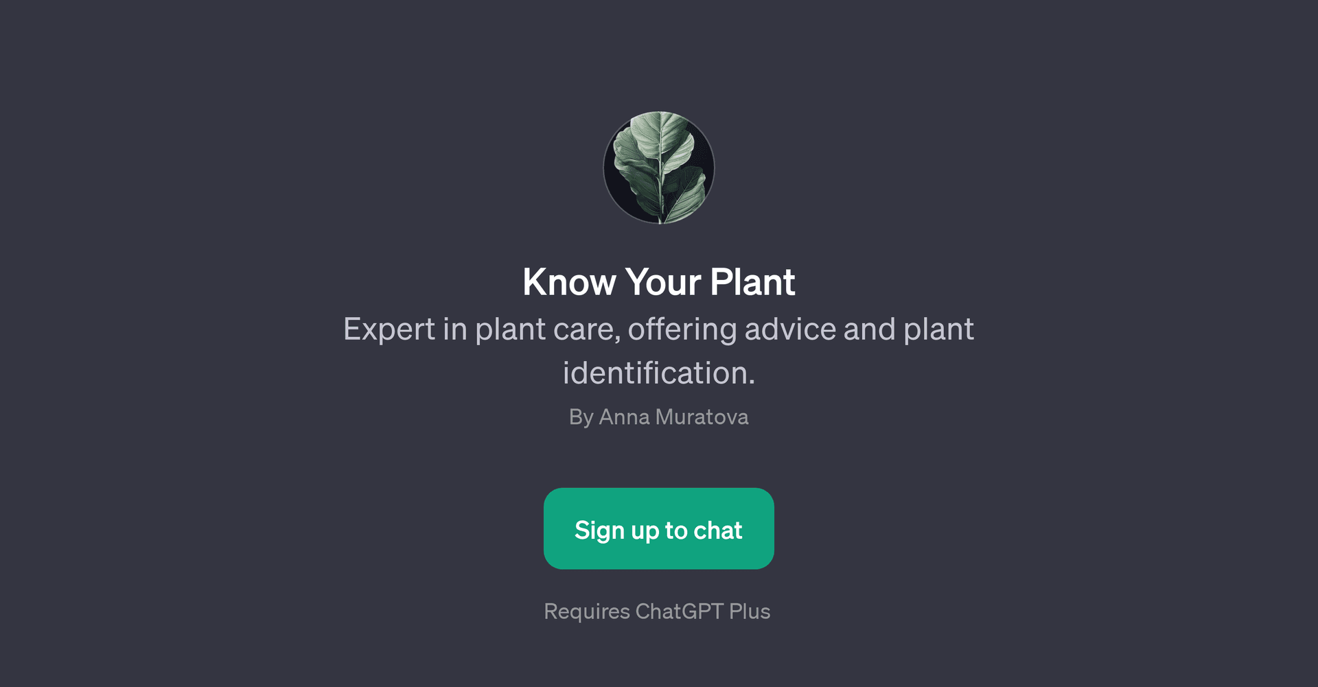 Know Your Plant