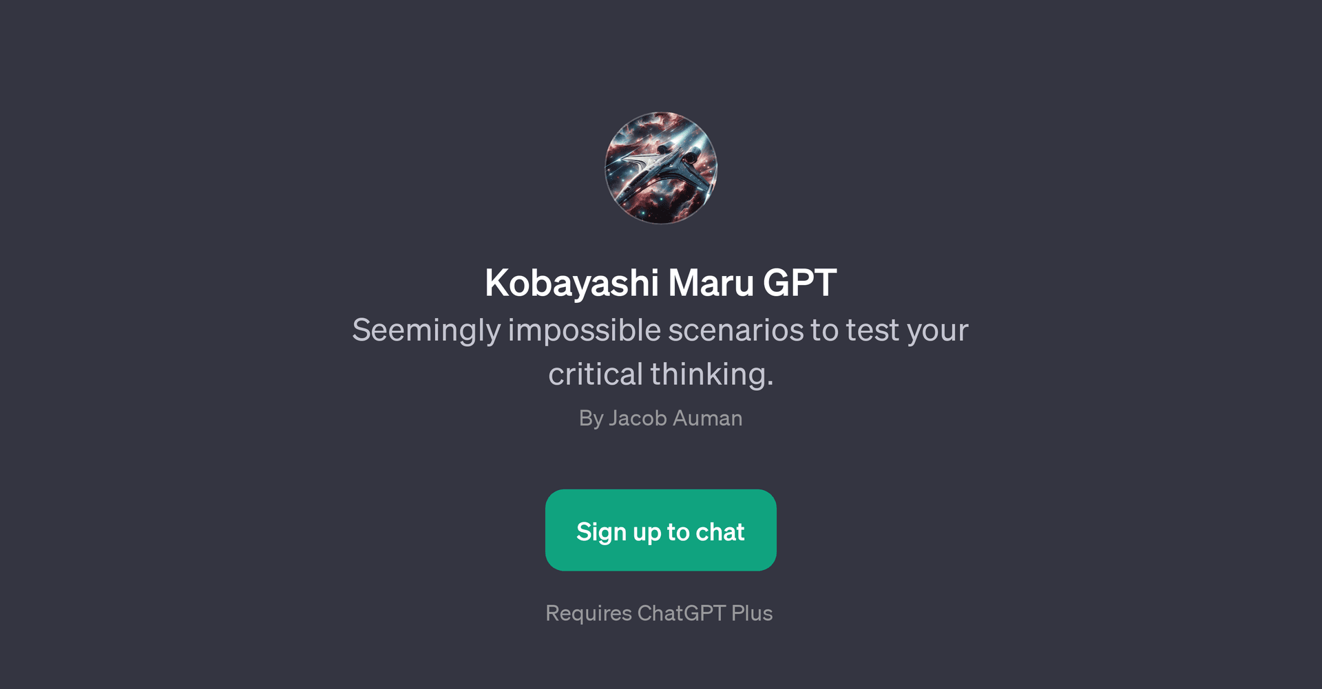Kobayashi Maru GPT
