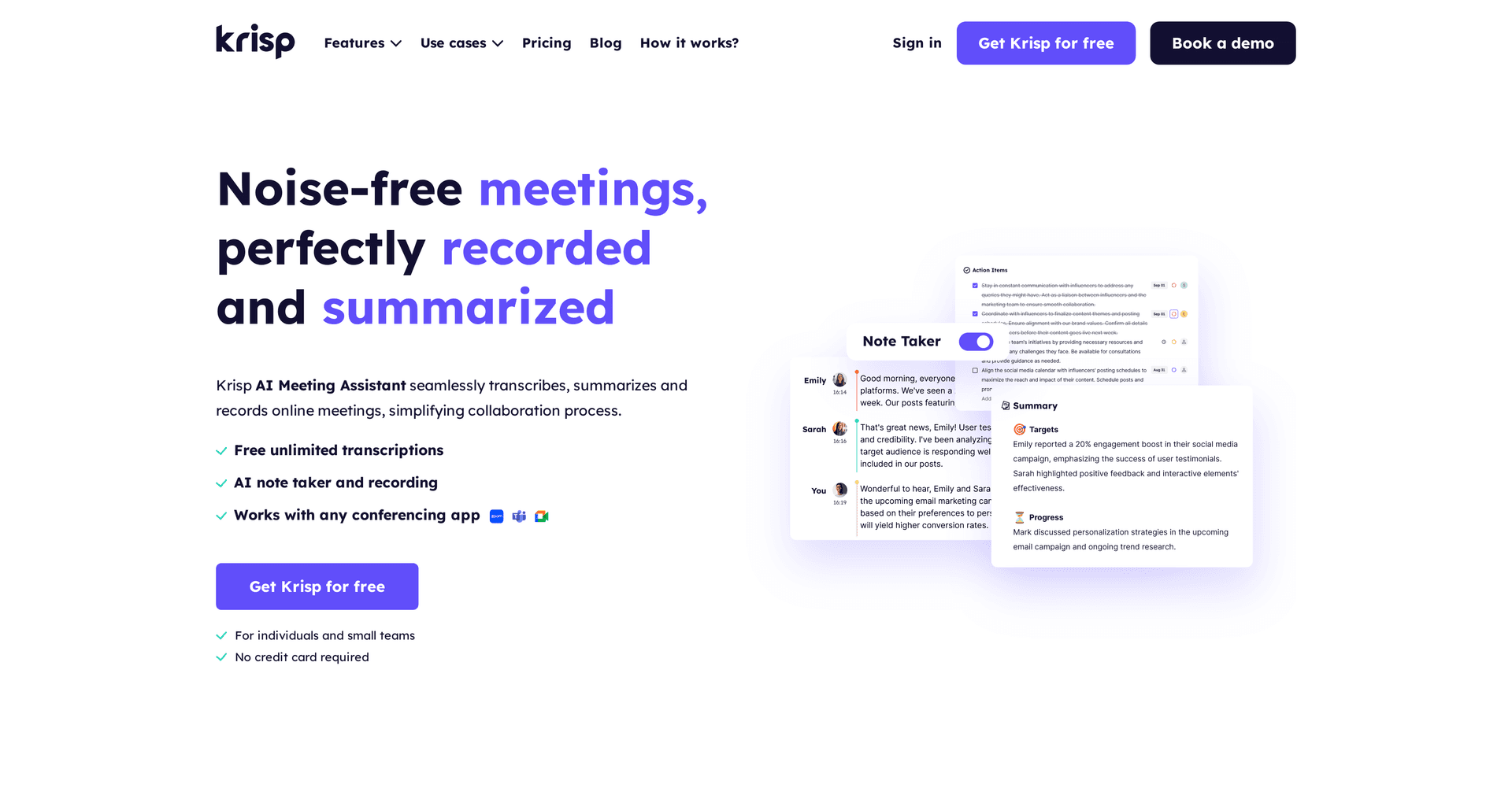 Krisp AI Meeting Assistant