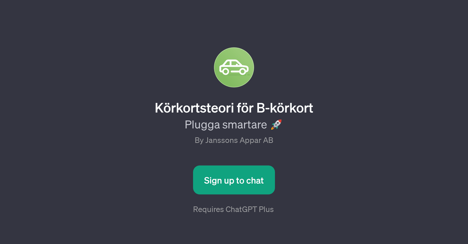 Krkortsteori fr B-krkort GPT