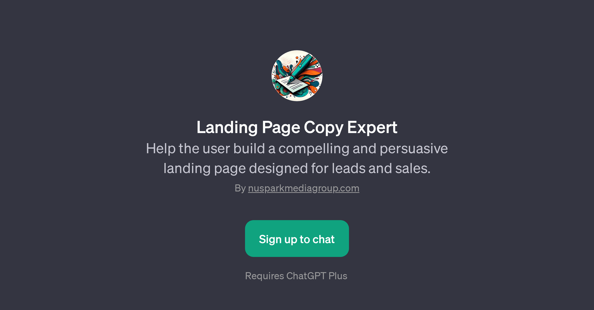 Landing Page Copy Expert