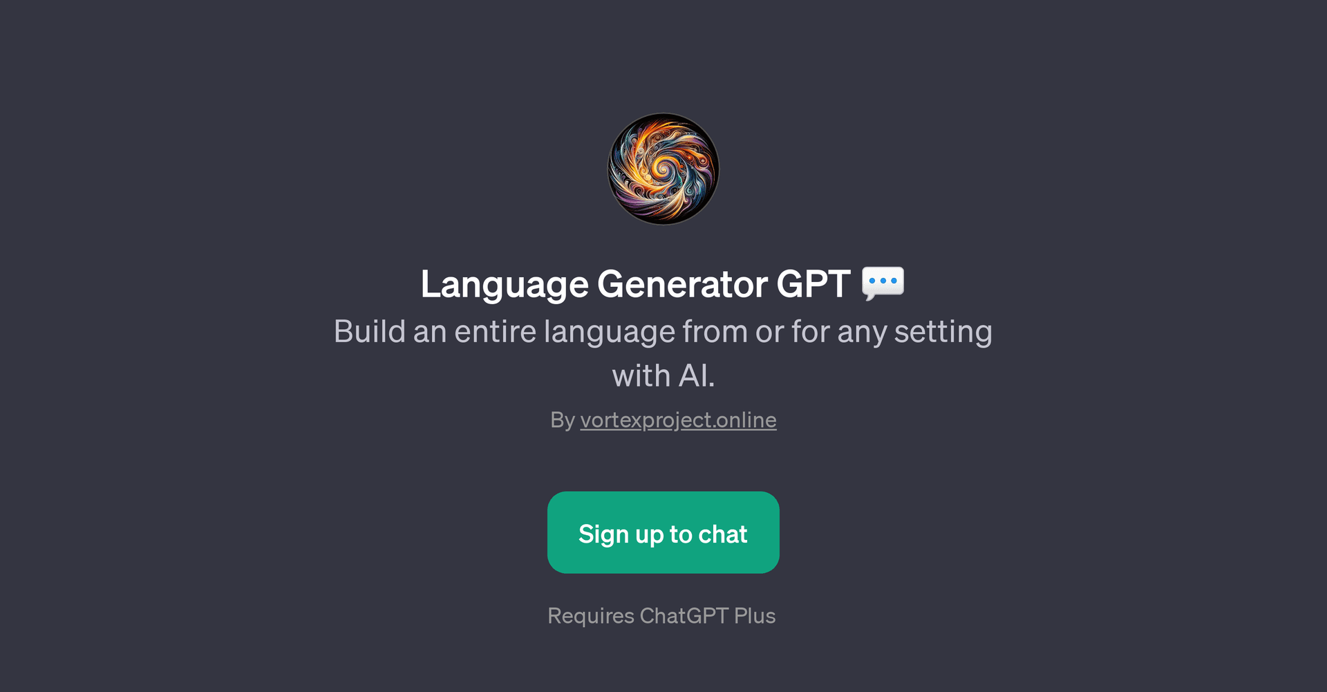 Language Generator GPT