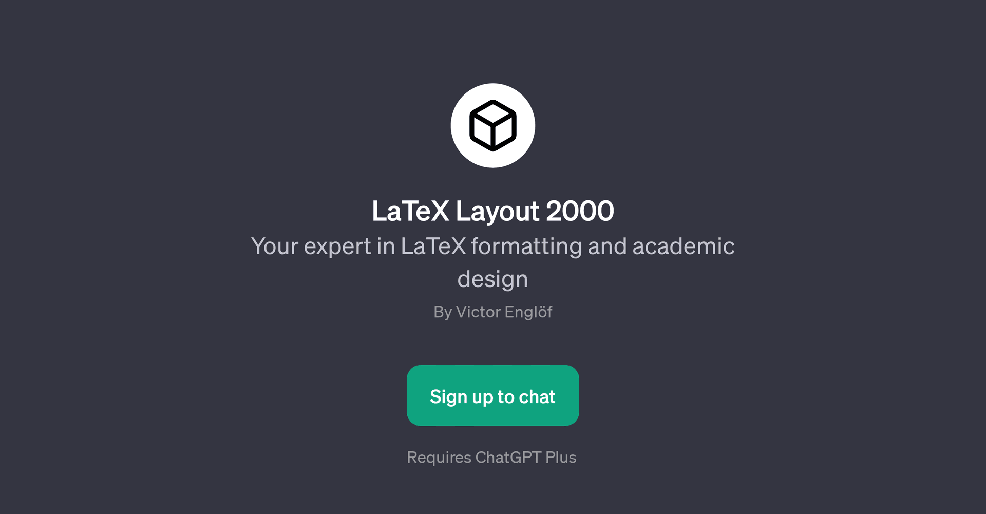 LaTeX Layout 2000