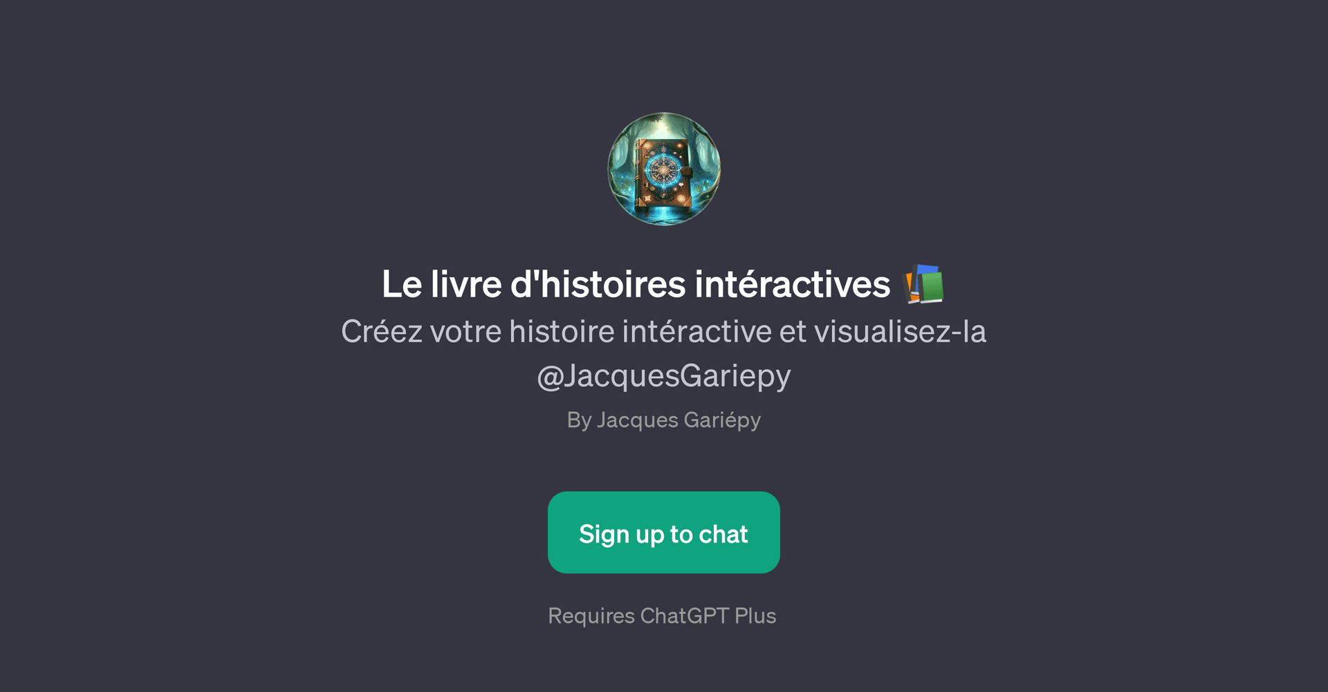 Le livre d'histoires intractives