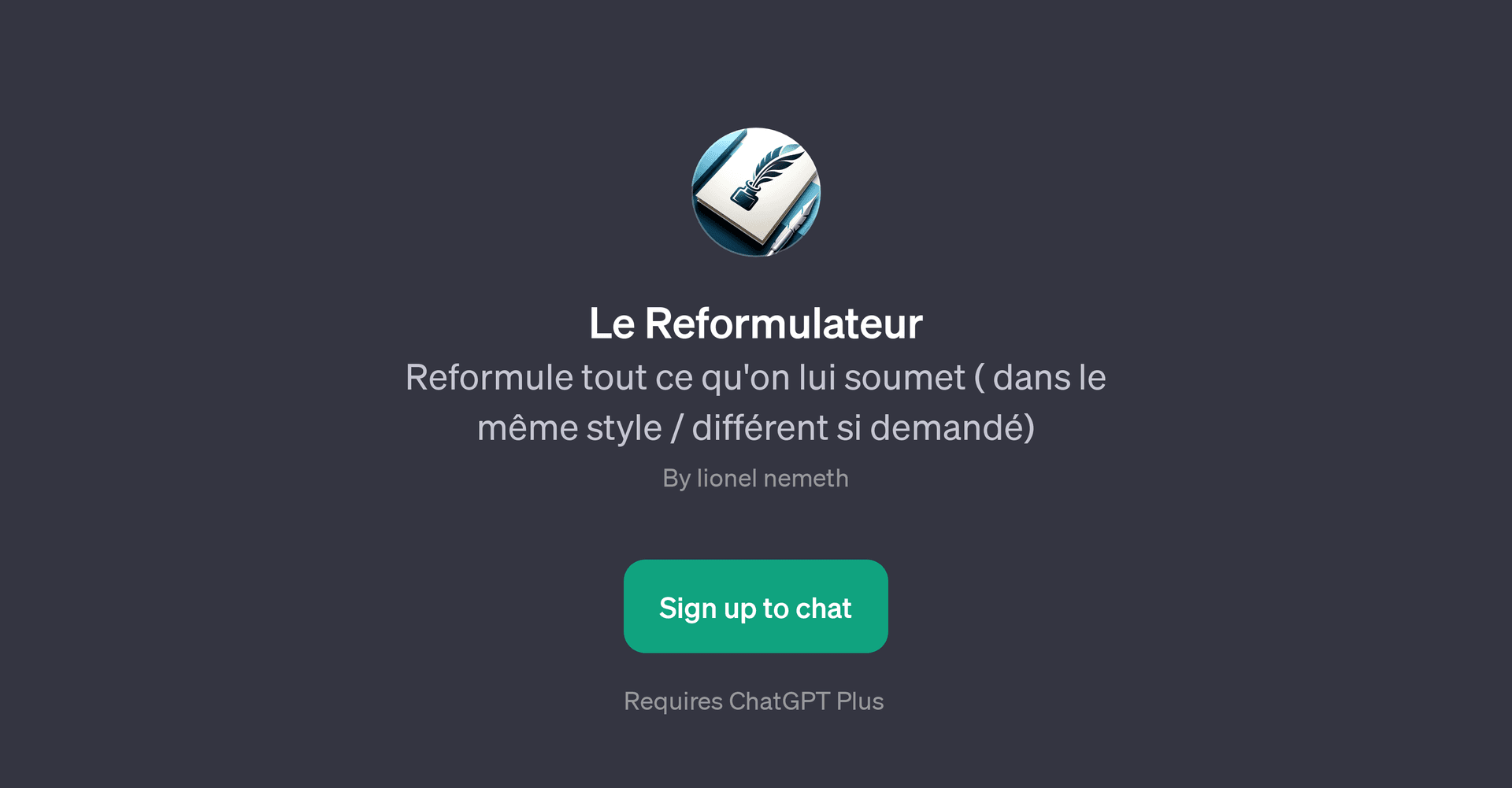 Le Reformulateur