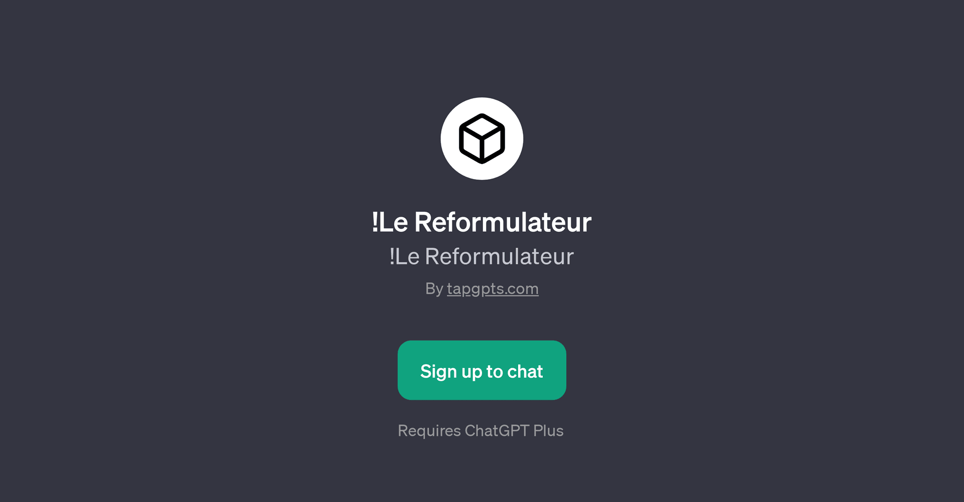 !Le Reformulateur