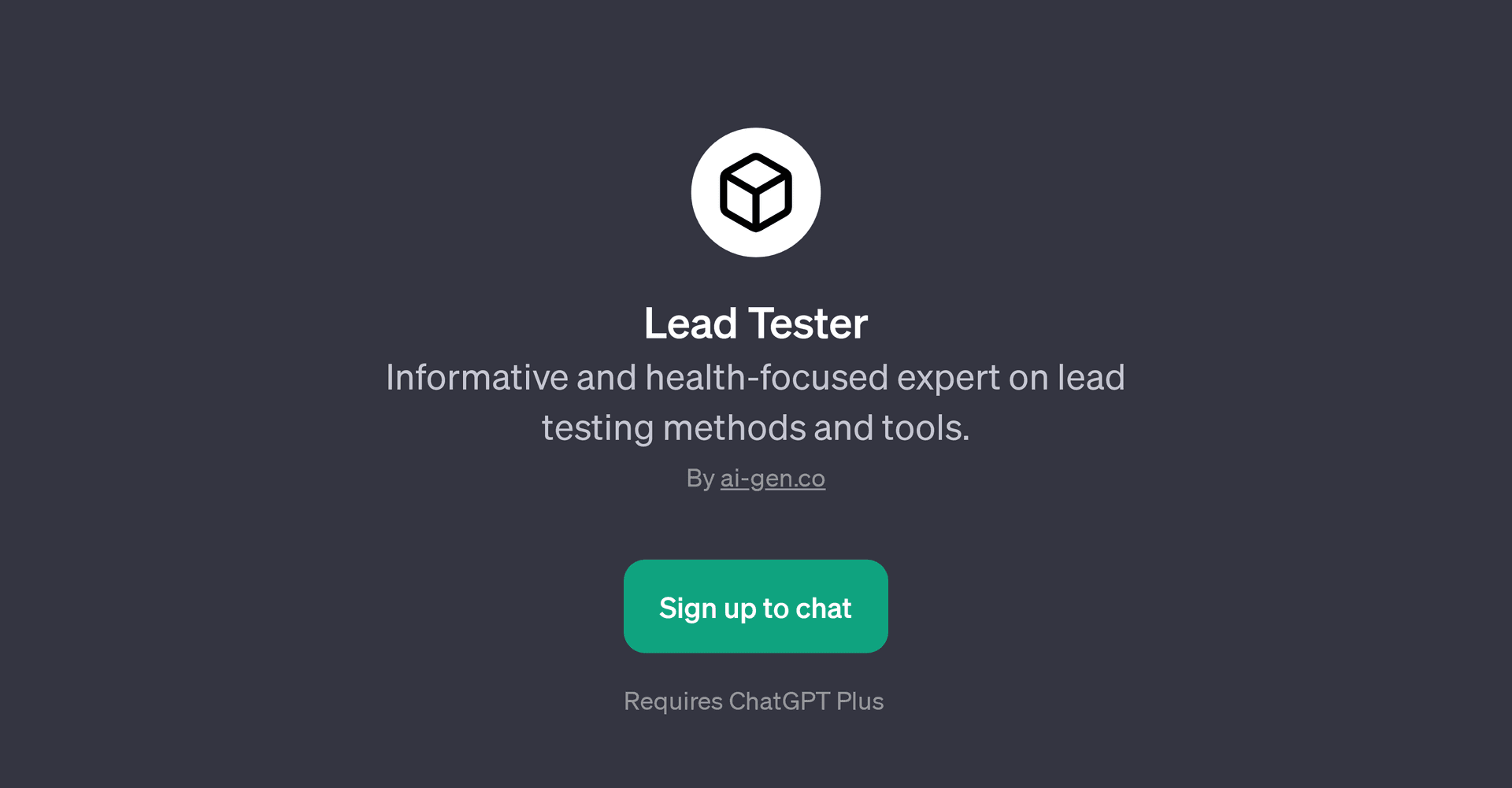 Lead Tester