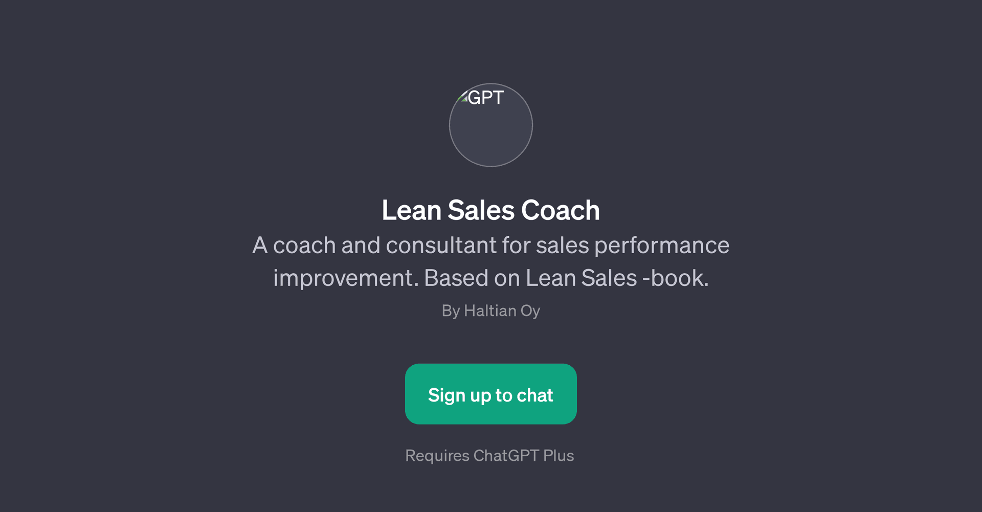 Lean Sales Coach