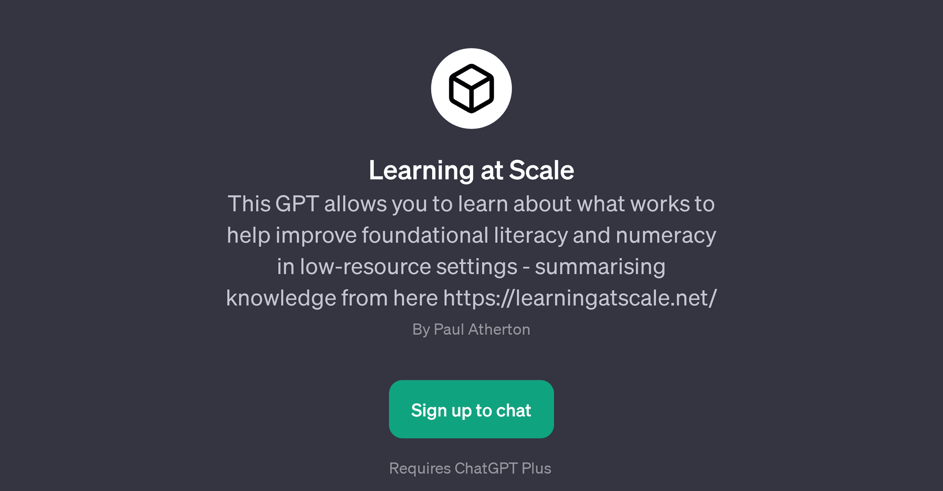 Learning at Scale