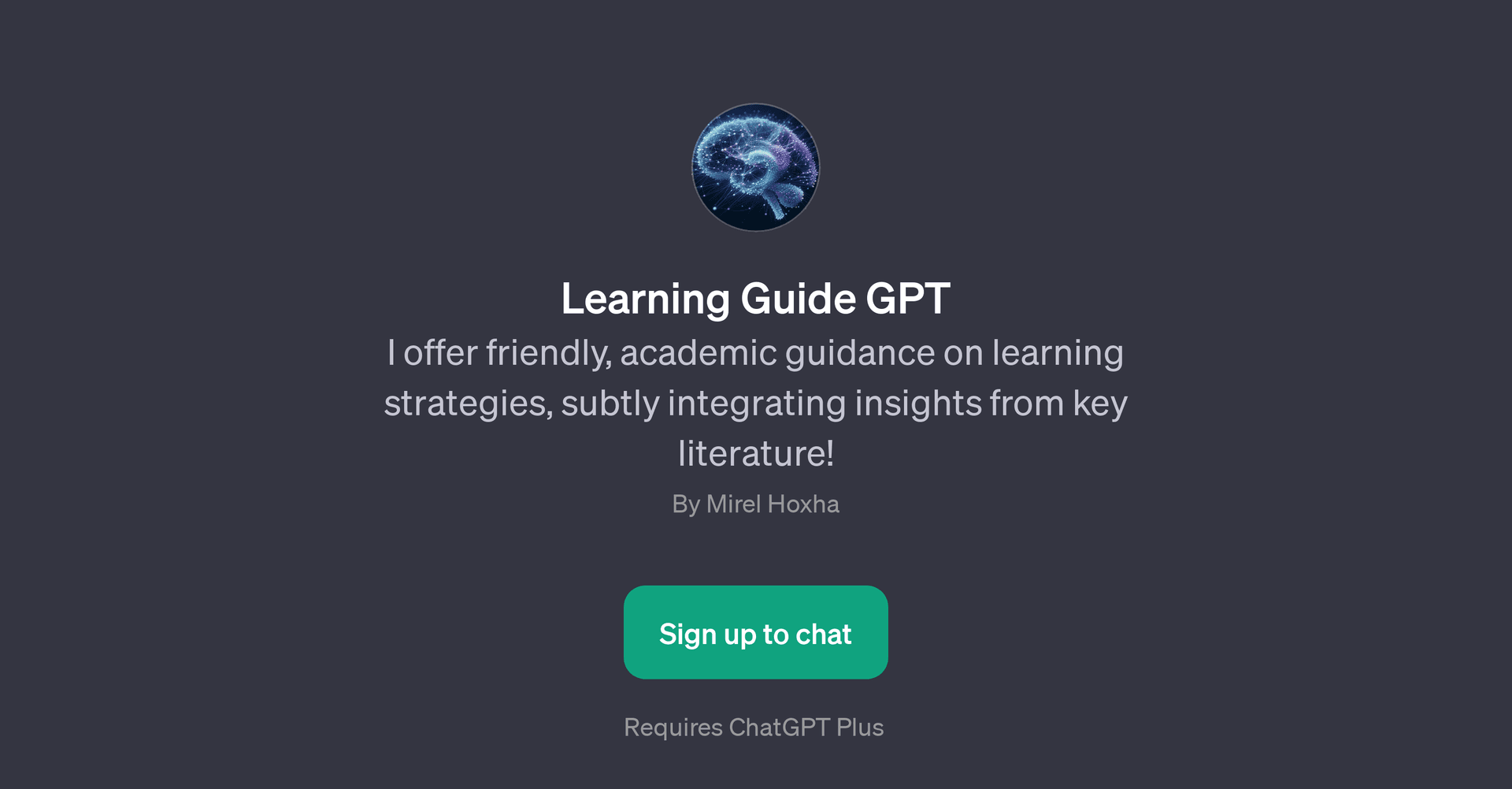 Learning Guide GPT